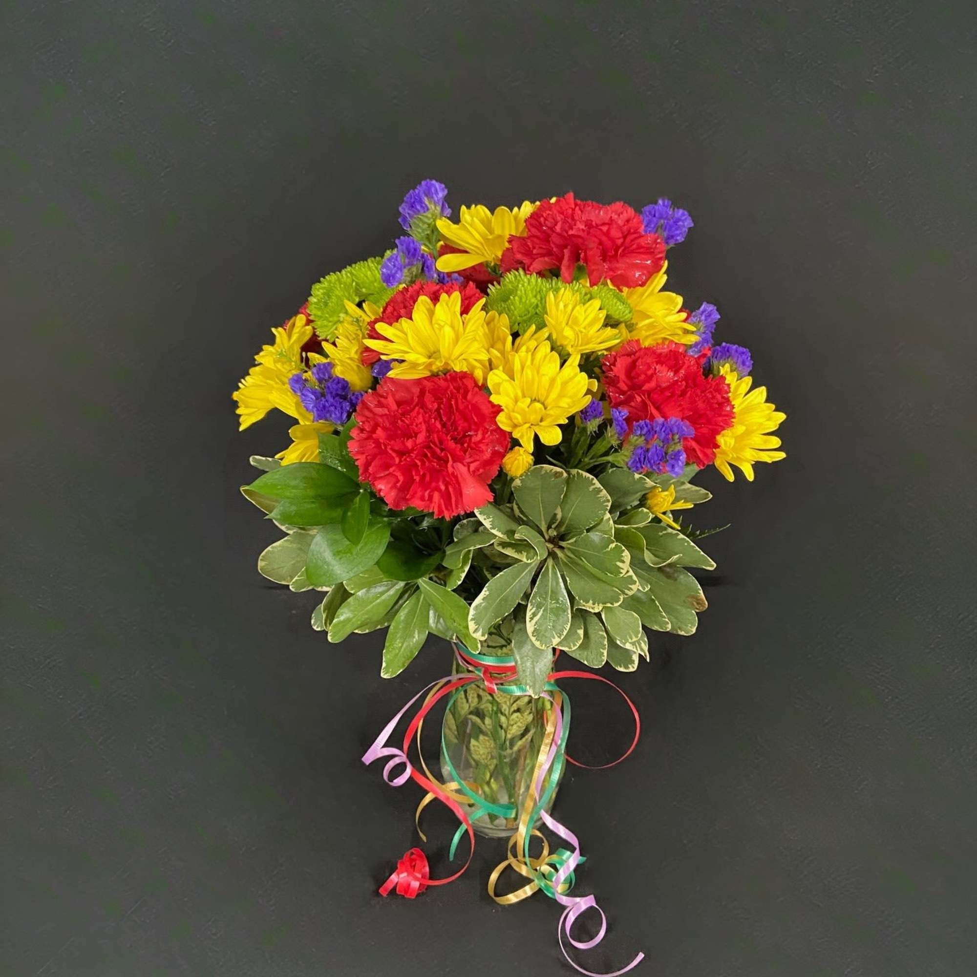 Celebrate a special birthday in style with this arrangement of yellow daisies, photo 3 of 3