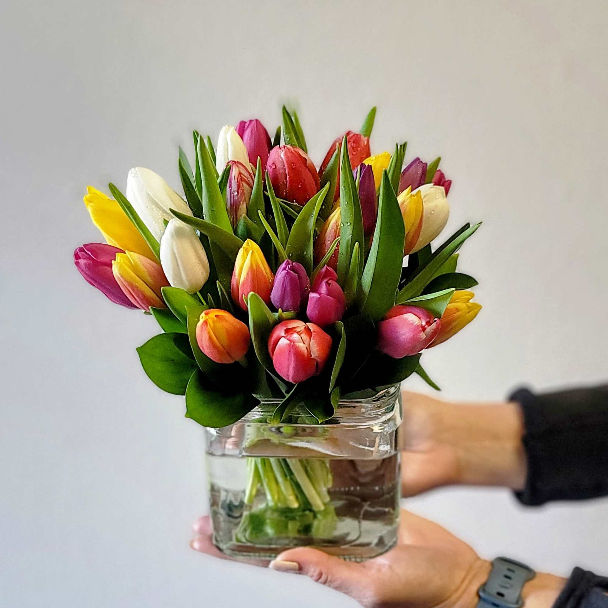 Looking to brighten someone's day? Send a stunning bouquet of hand-picked tulips, photo 2 of 2