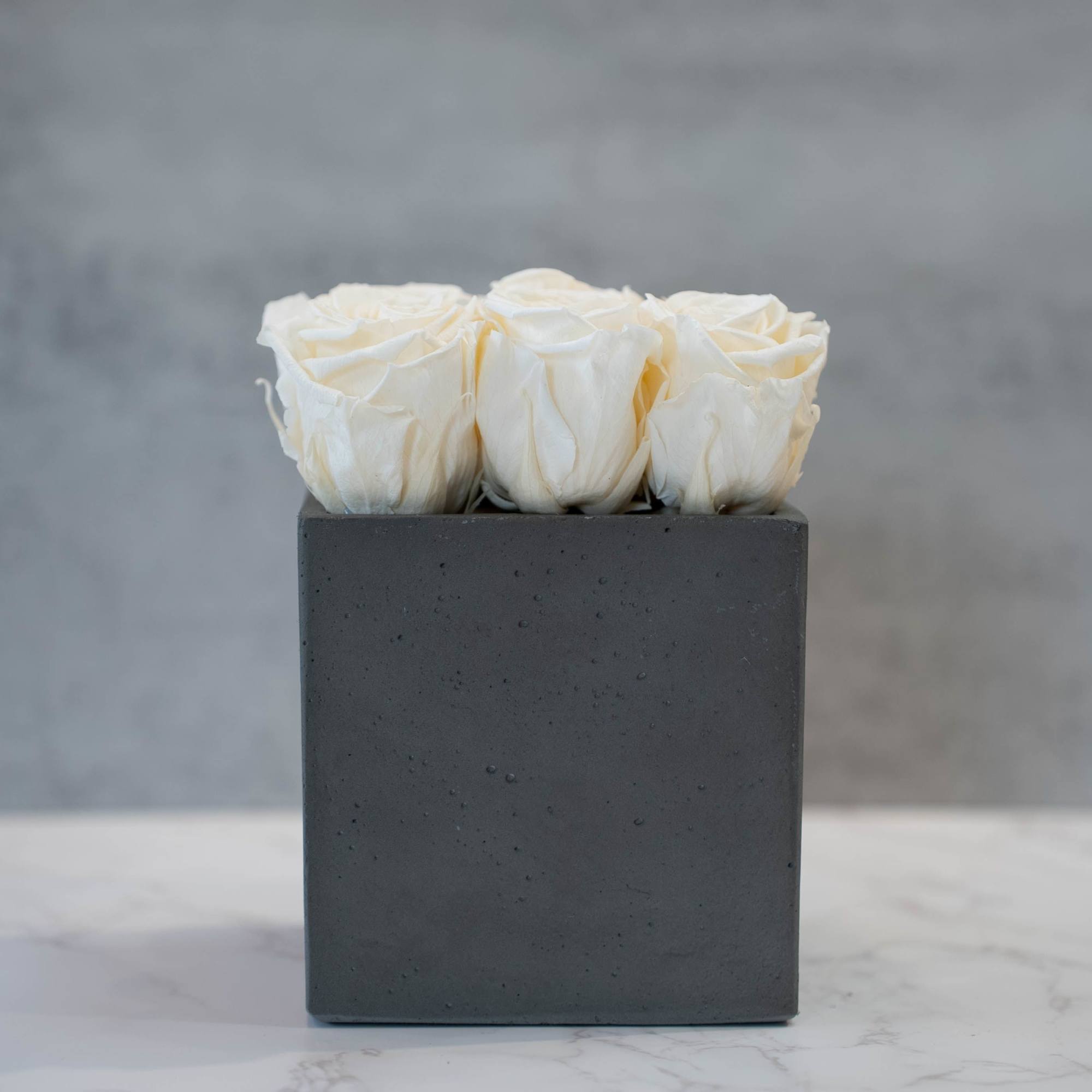 High end preserved roses, custom designed by hand in our local shop