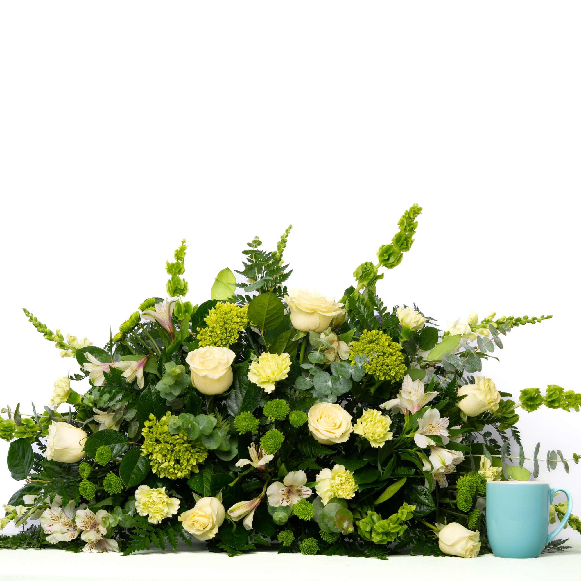 Clean and natural, this white and green palette offers a fresh, understated, photo 2 of 3
