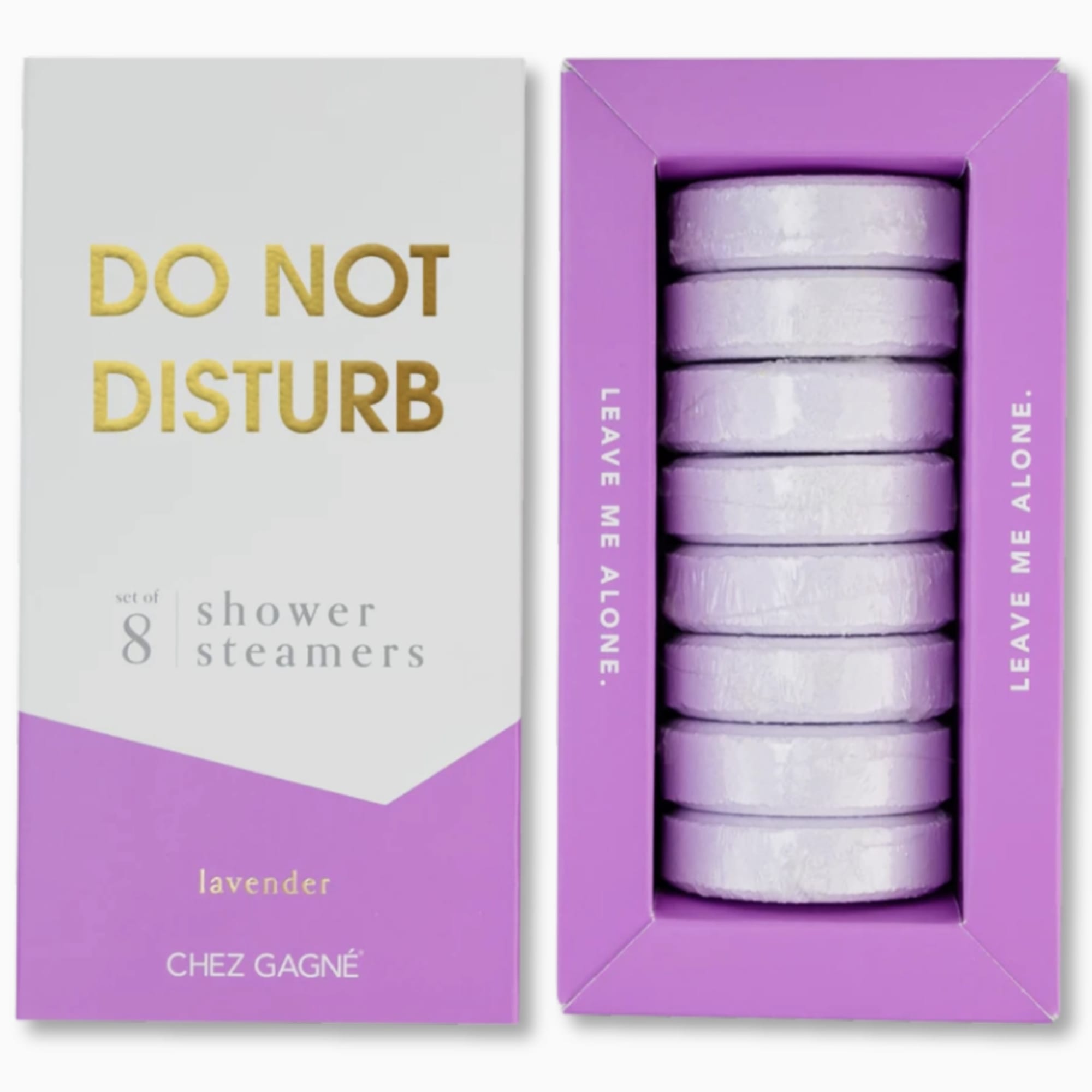 The Do Not Disturb or Hot Mama Lavender Shower Steamers are your