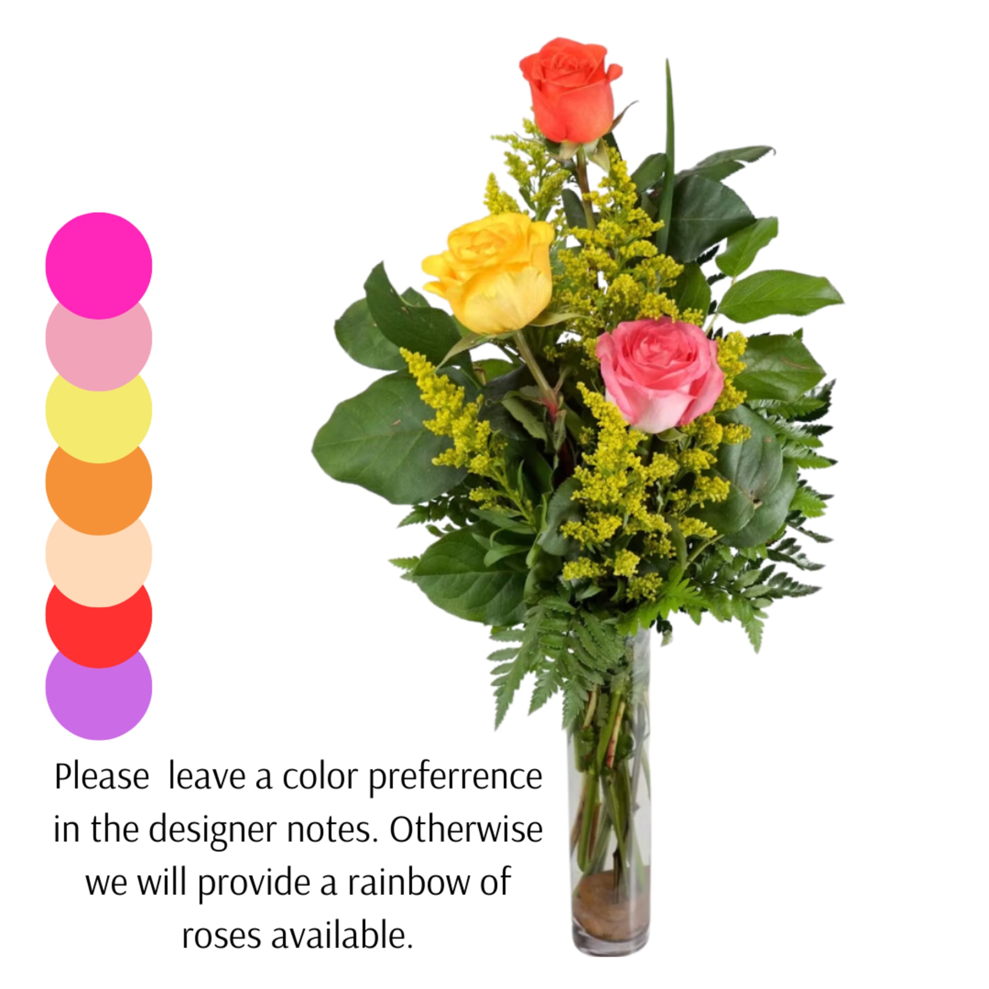 Bright, playful, and impossible to ignore.

The Rainbow Rose Bud Vase is a, photo 4 of 4