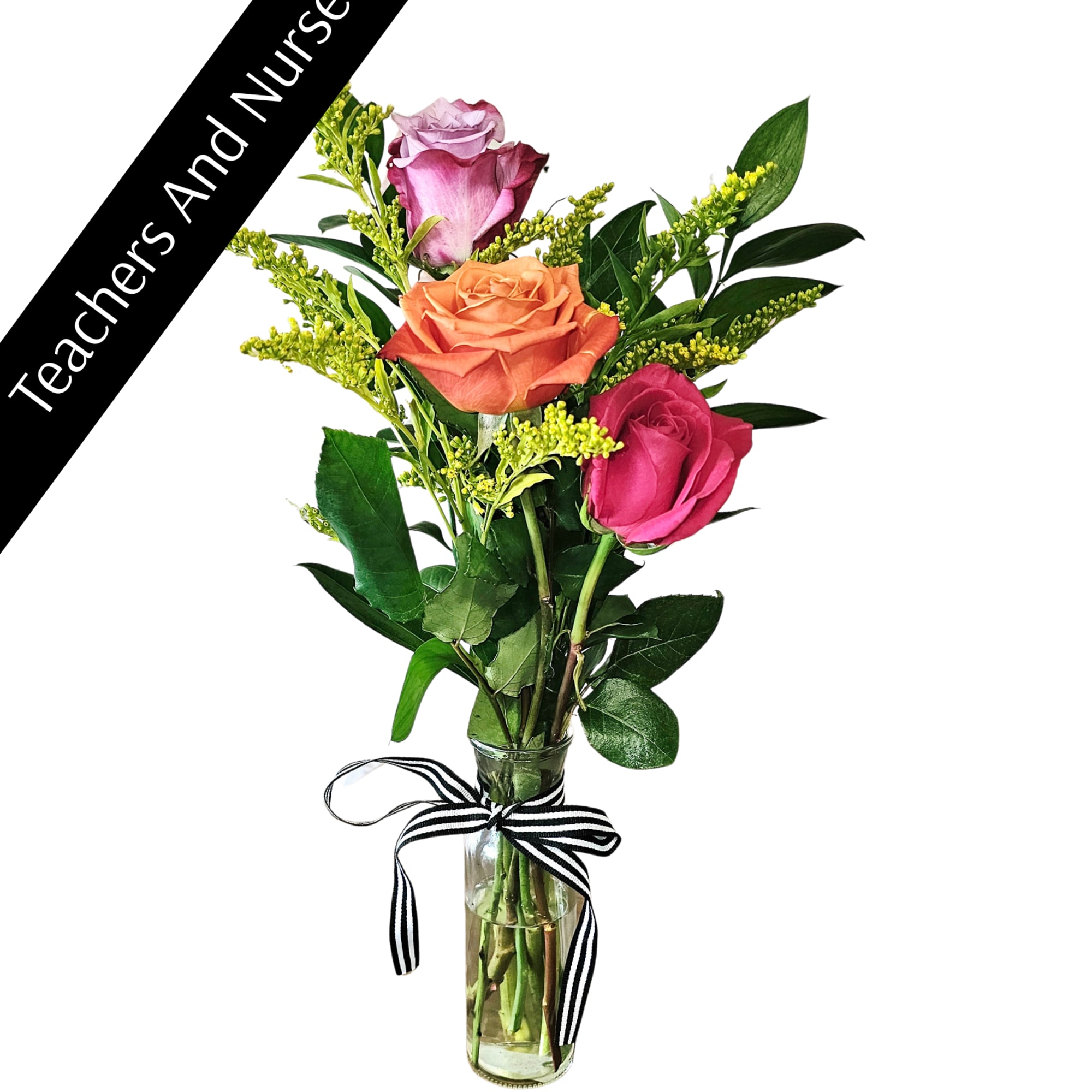 Bright, playful, and impossible to ignore.

The Rainbow Rose Bud Vase is a, photo 2 of 4