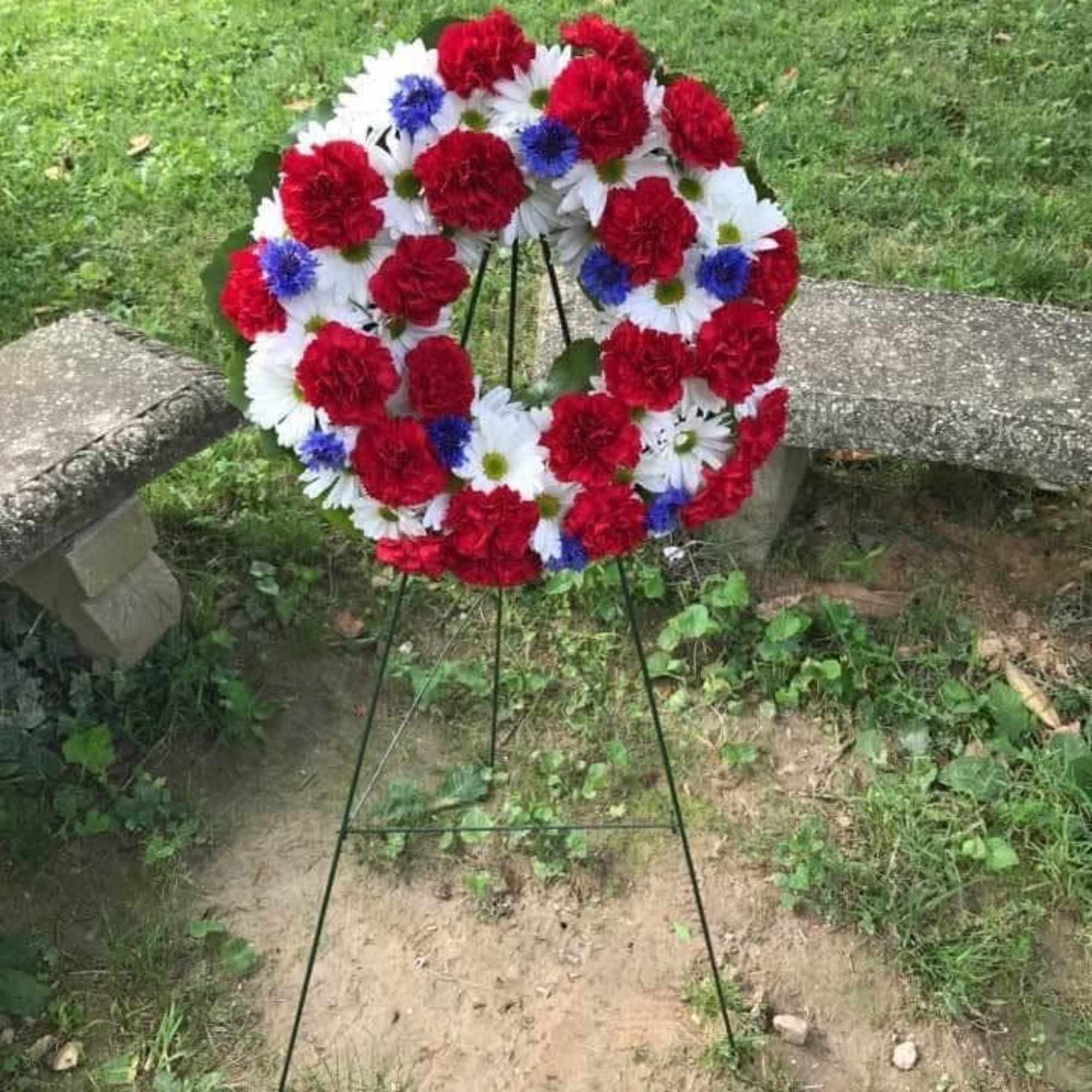 Celebrate Independence Day with timeless elegance through the USA Wreath Spray, a, photo 2 of 2