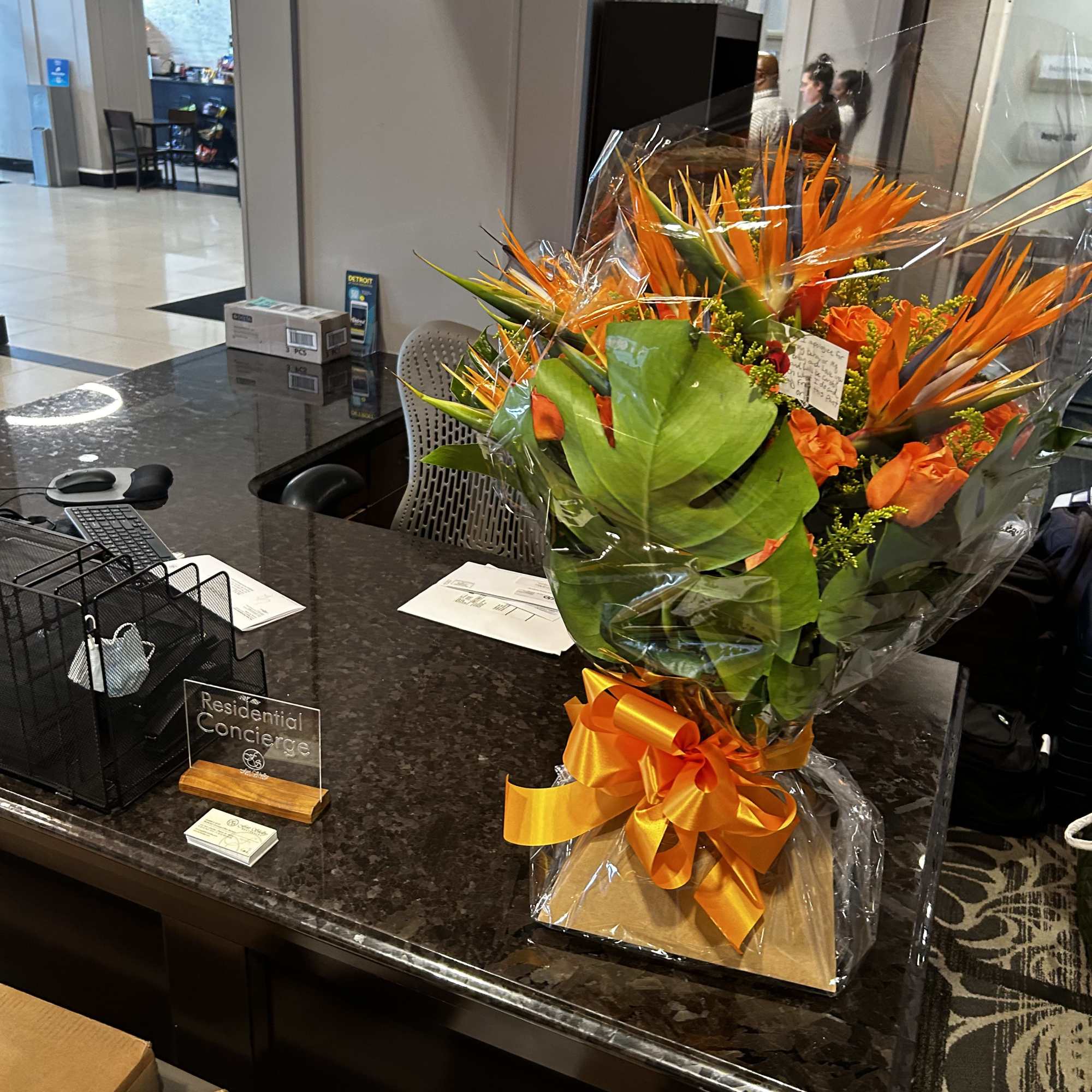 1 dozen bird of paradise and 2 dozen of roses, photo 3 of 3