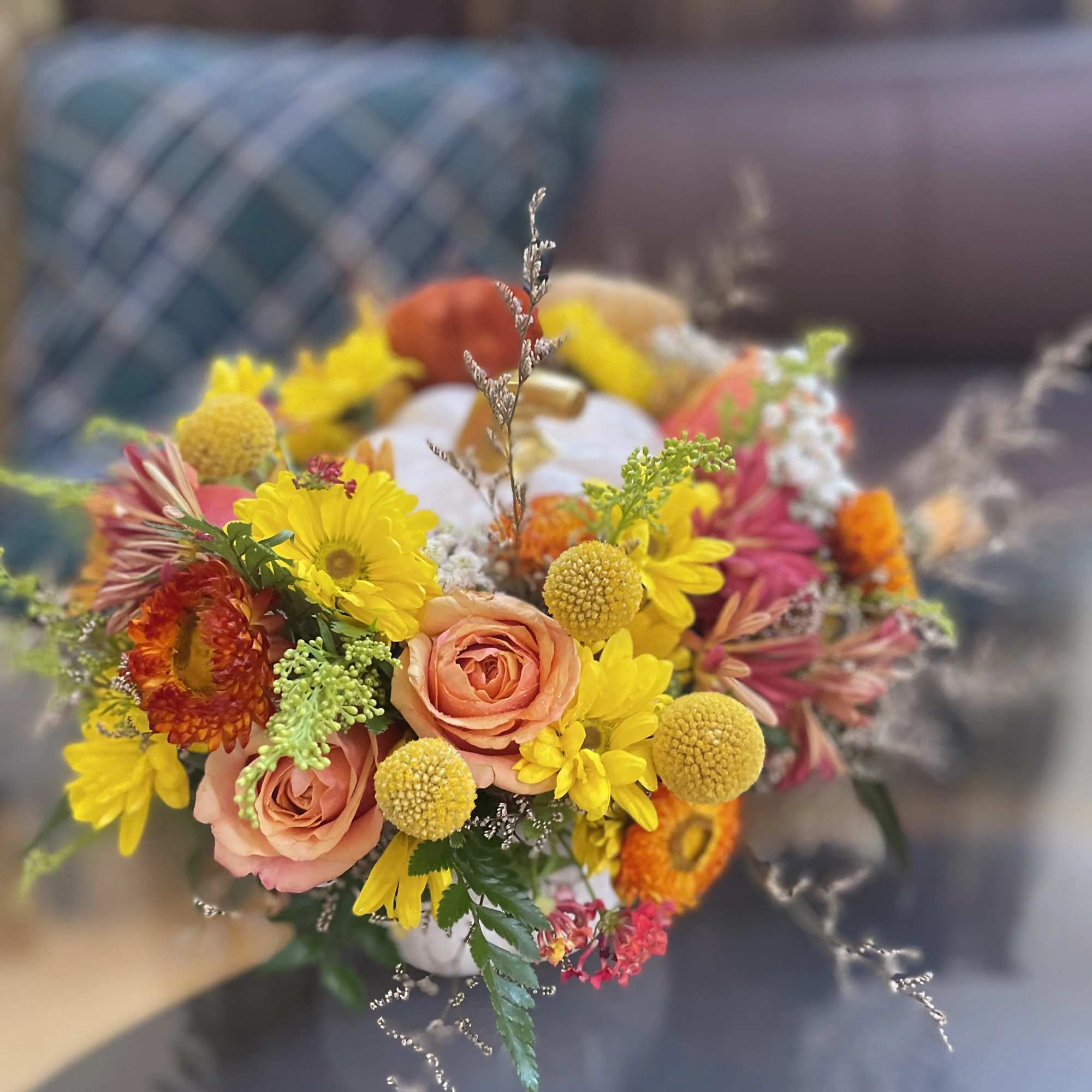 Elevate your cocktail celebration with our exquisite "Seasonal Splendor" floral arrangements, where, photo 5 of 5