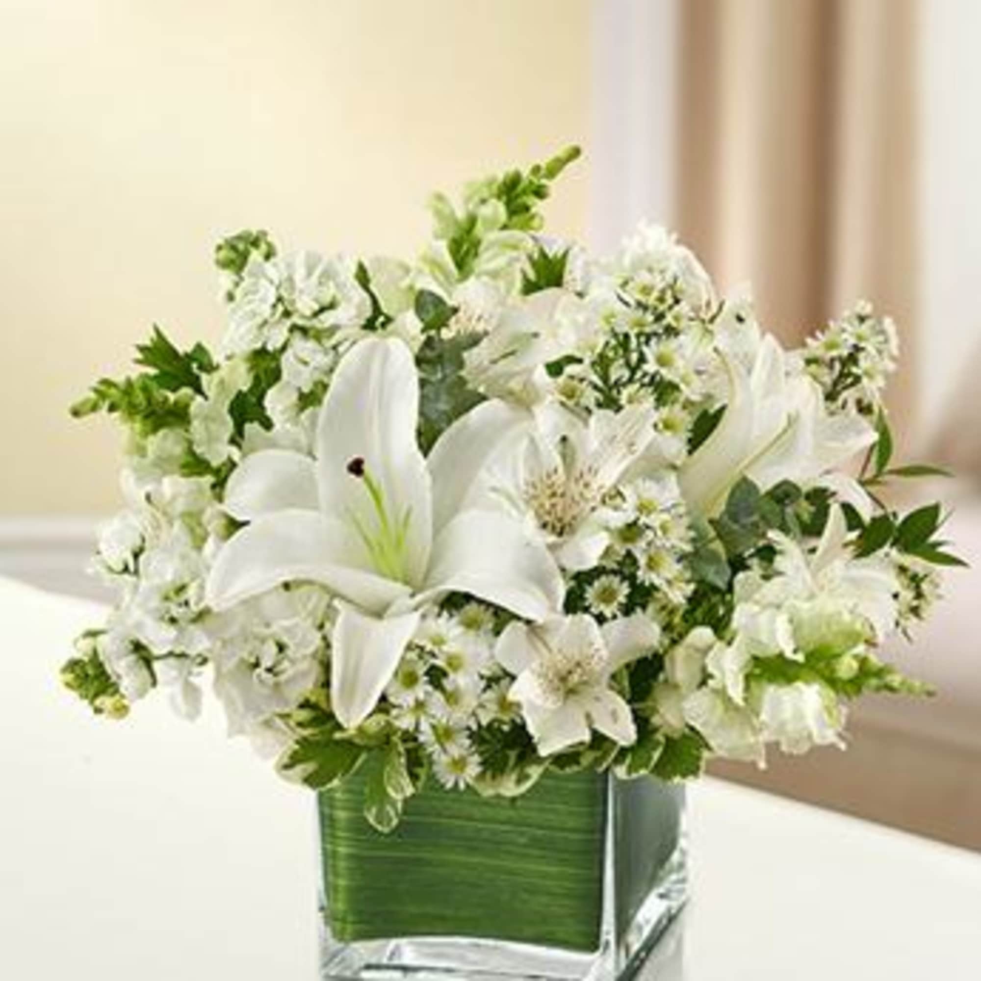 Product ID: 95378

Elegant white flowers help to convey your deepest sympathies with