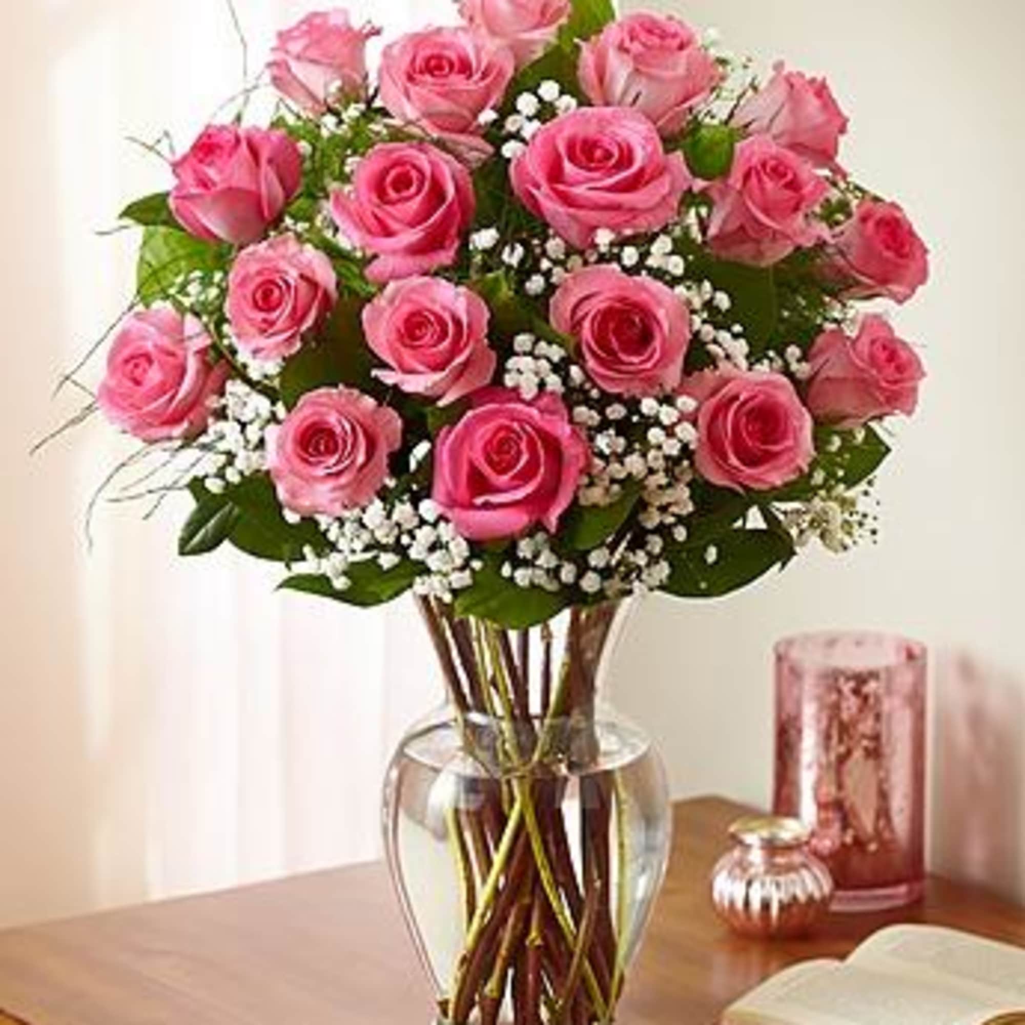 Product ID: 90055

Long-stem pink roses are just the gift when you want