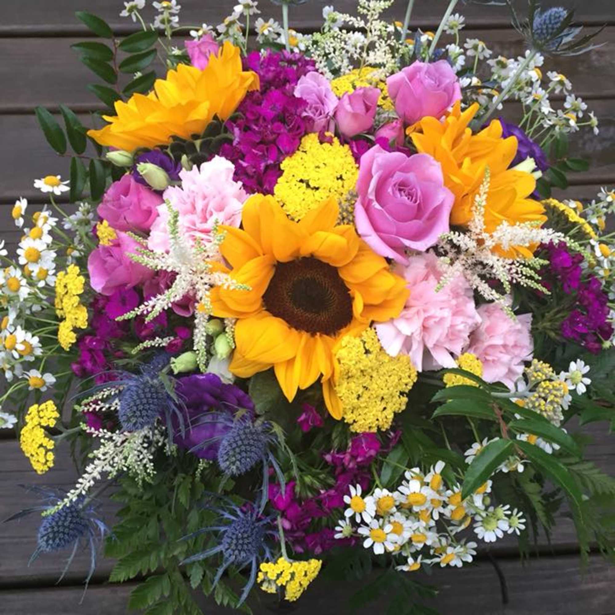 Oh! One of our favorite bouquets of all time! Bright, colorful, happy, photo 3 of 4