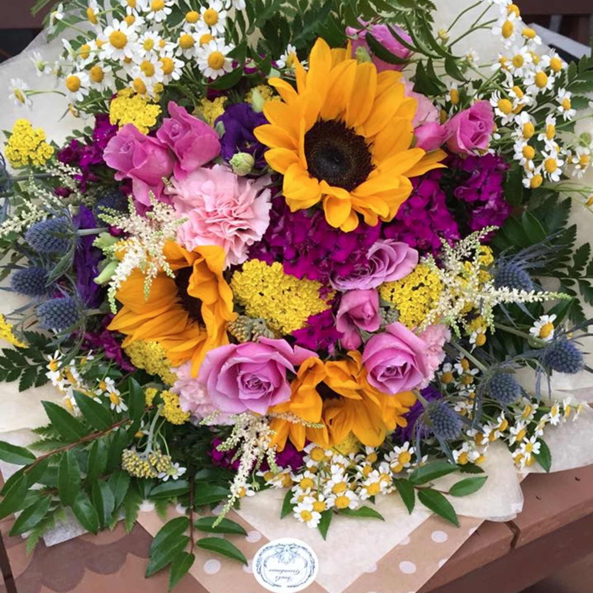 Oh! One of our favorite bouquets of all time! Bright, colorful, happy, photo 4 of 4