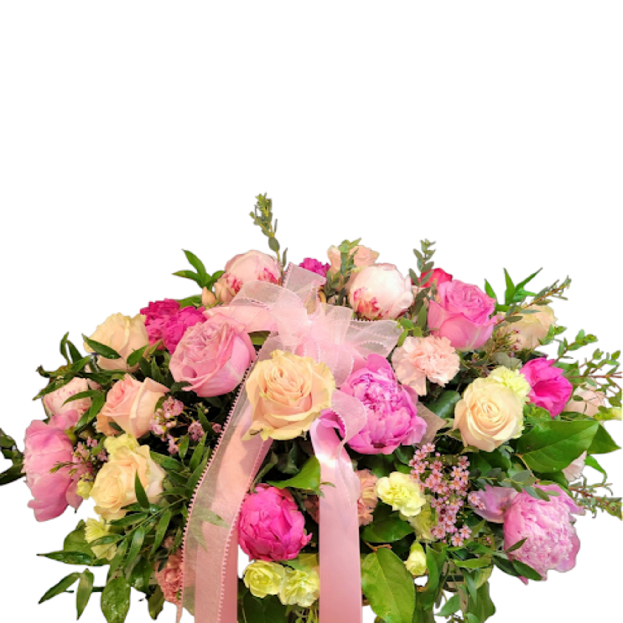 Peonies or Ranunculus Carnations with greenery &amp; Ribbon
Flowers that are high quality