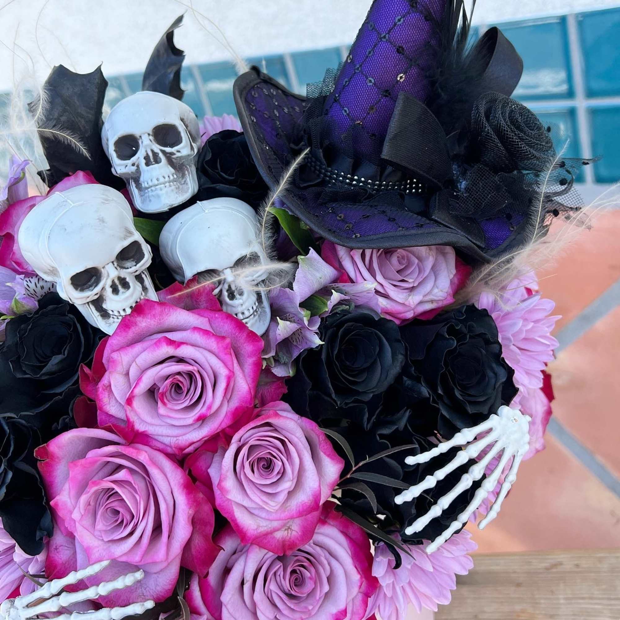 Cast a floral spell this Halloween with a bewitching mix of deep, photo 2 of 2