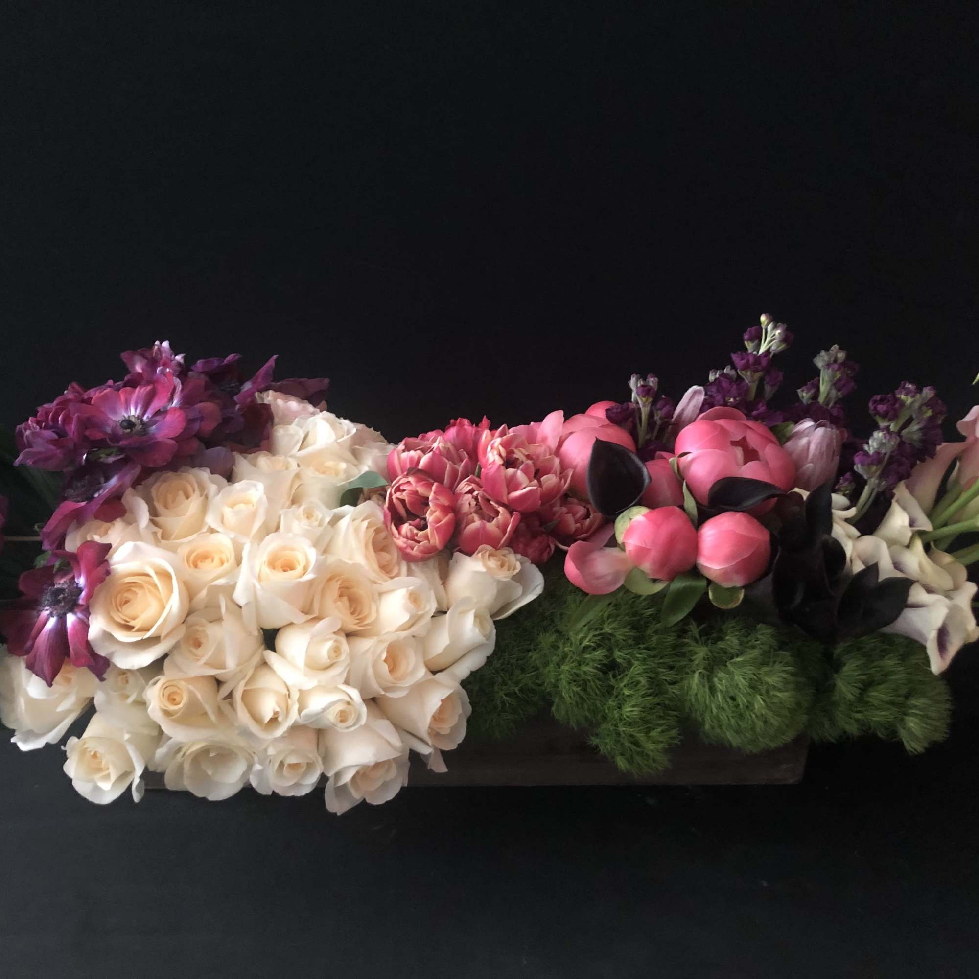 This 21 inch long wood box is filled with over 100 stems...125, photo 9 of 9