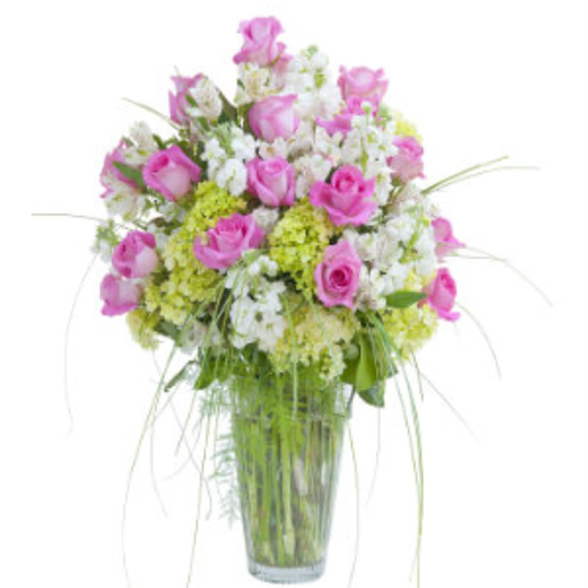 Pink and White  Elegance Vase, photo 2 of 2