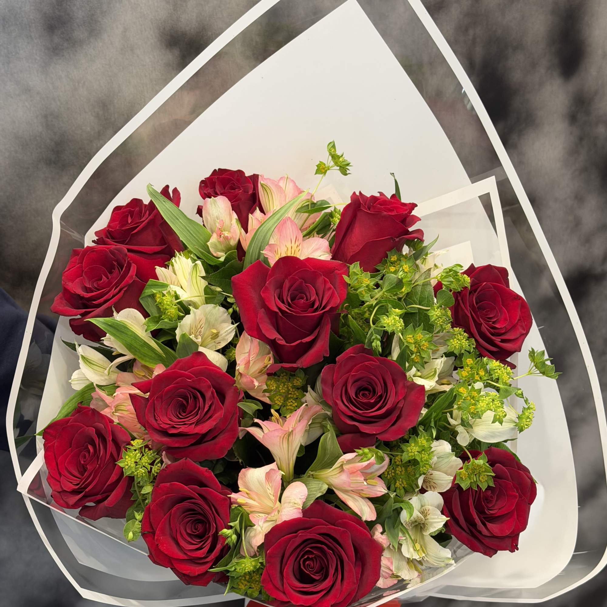 12 Red Roses Bouquet, photo 2 of 2