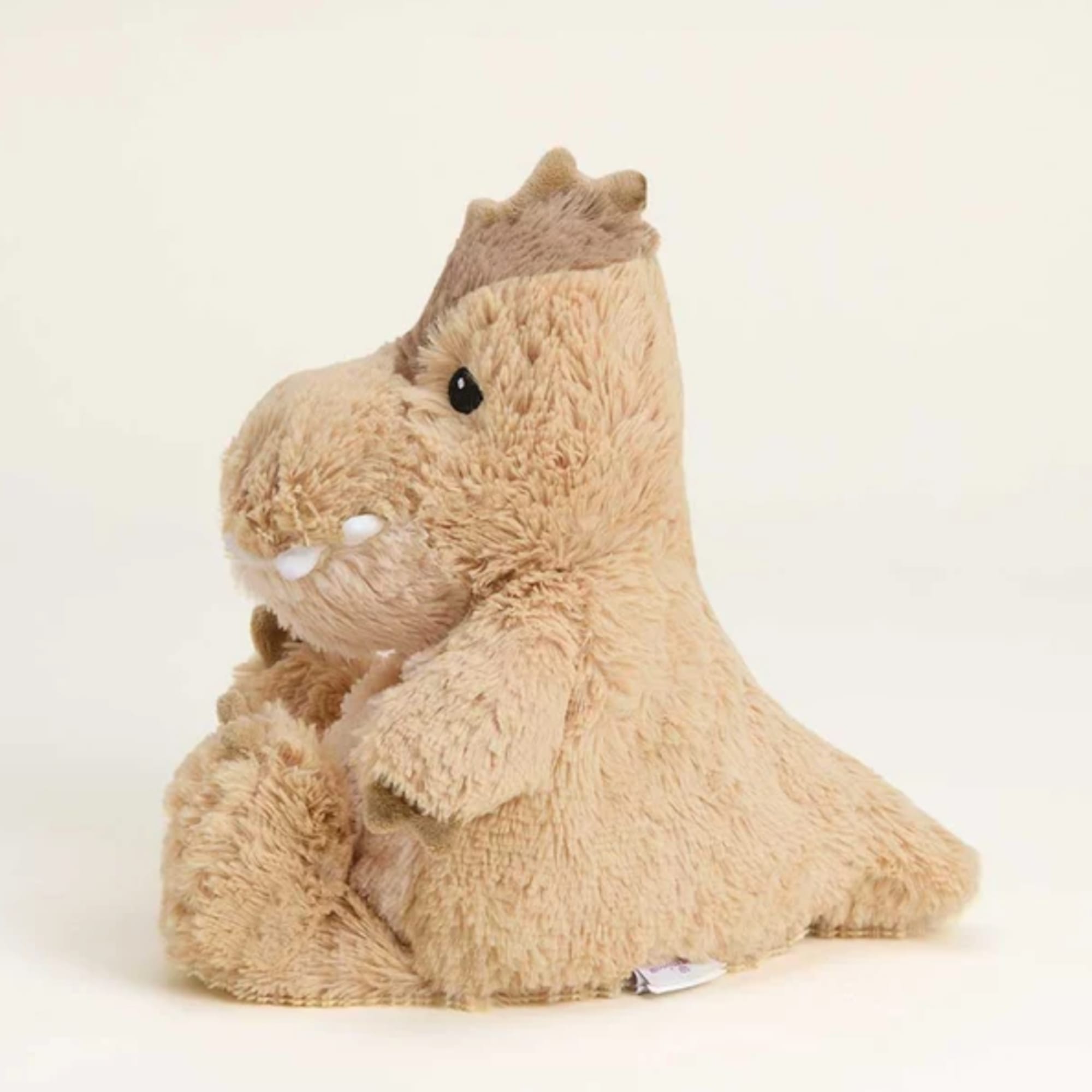 Plush capybara stuffed animal on a plain background