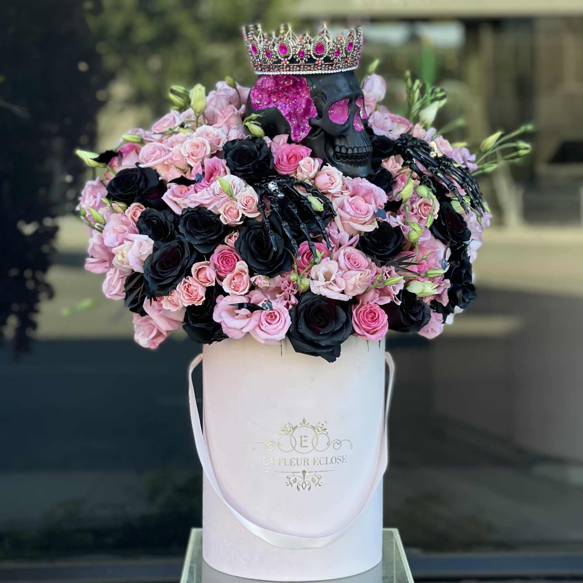 mix of flowers in our signature box