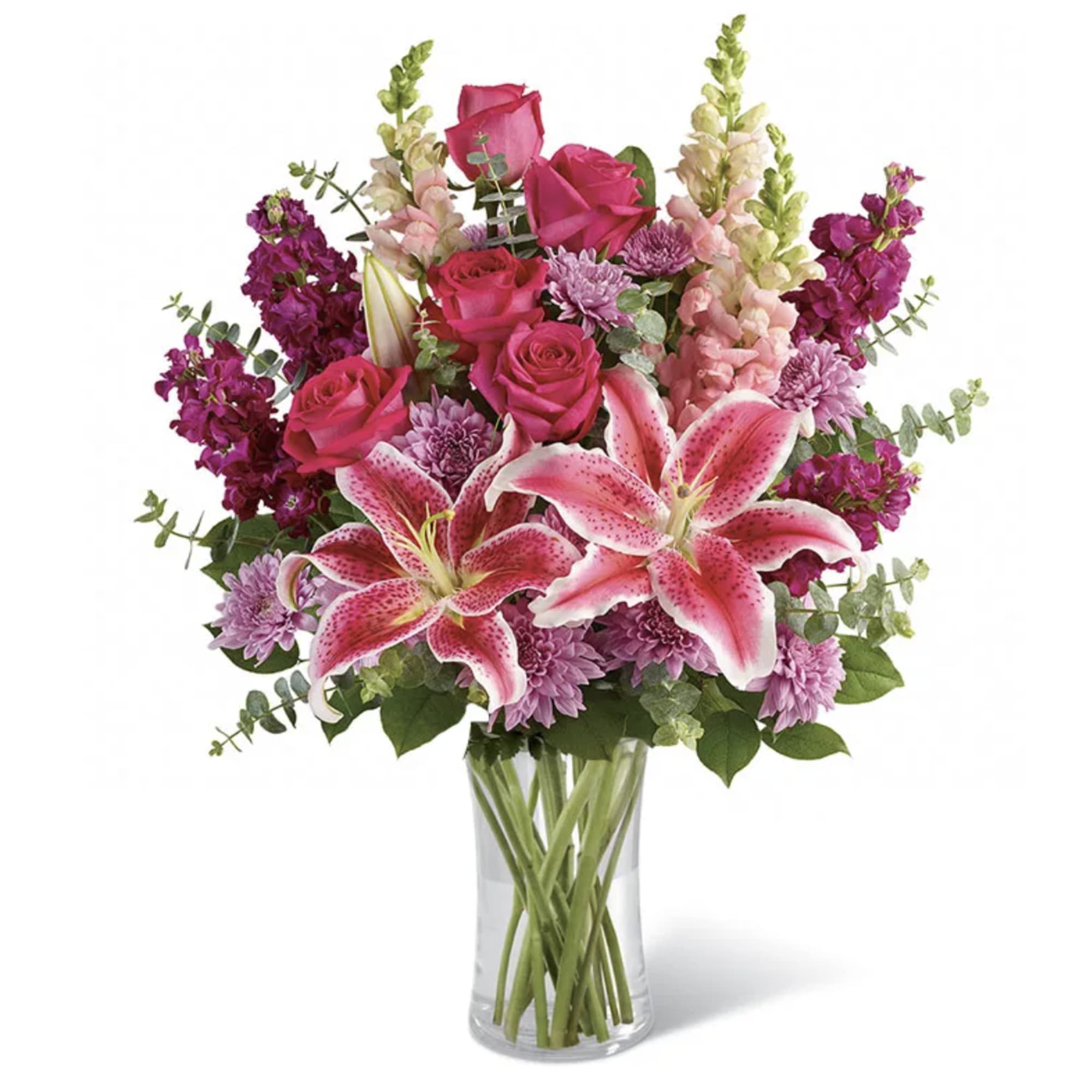 For long&ndash;lasting blooms, replace the water daily. We suggest trimming the stems