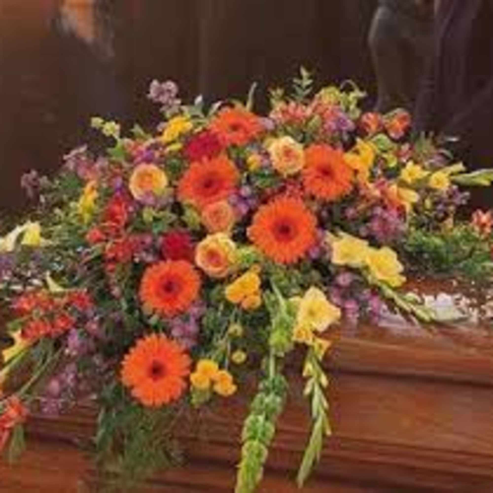 TF 203-2 Summer Casket Sprayby Floral Expressions