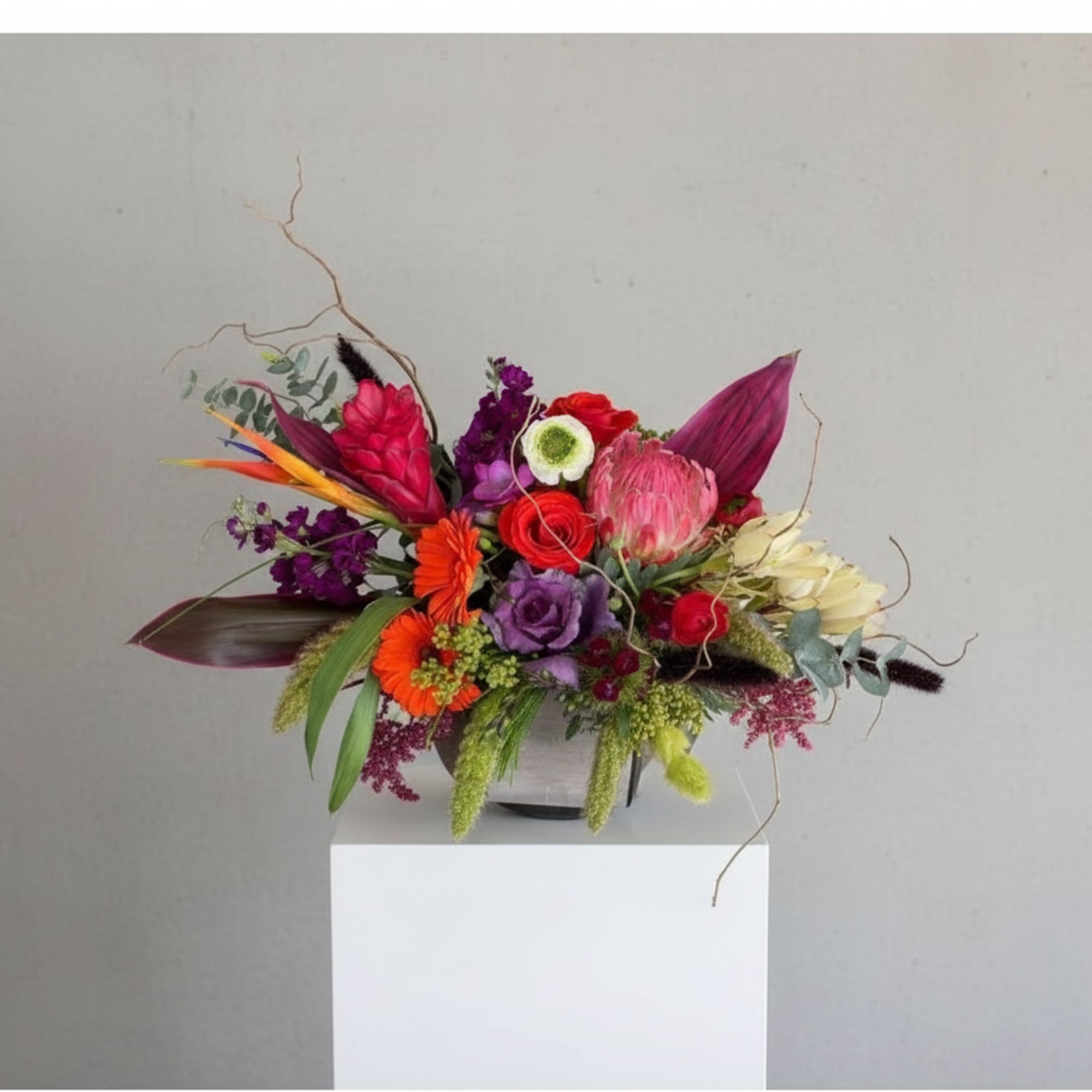 Bold, tropical and impossibly joyful-the original Diablo View Florist arrangement is a