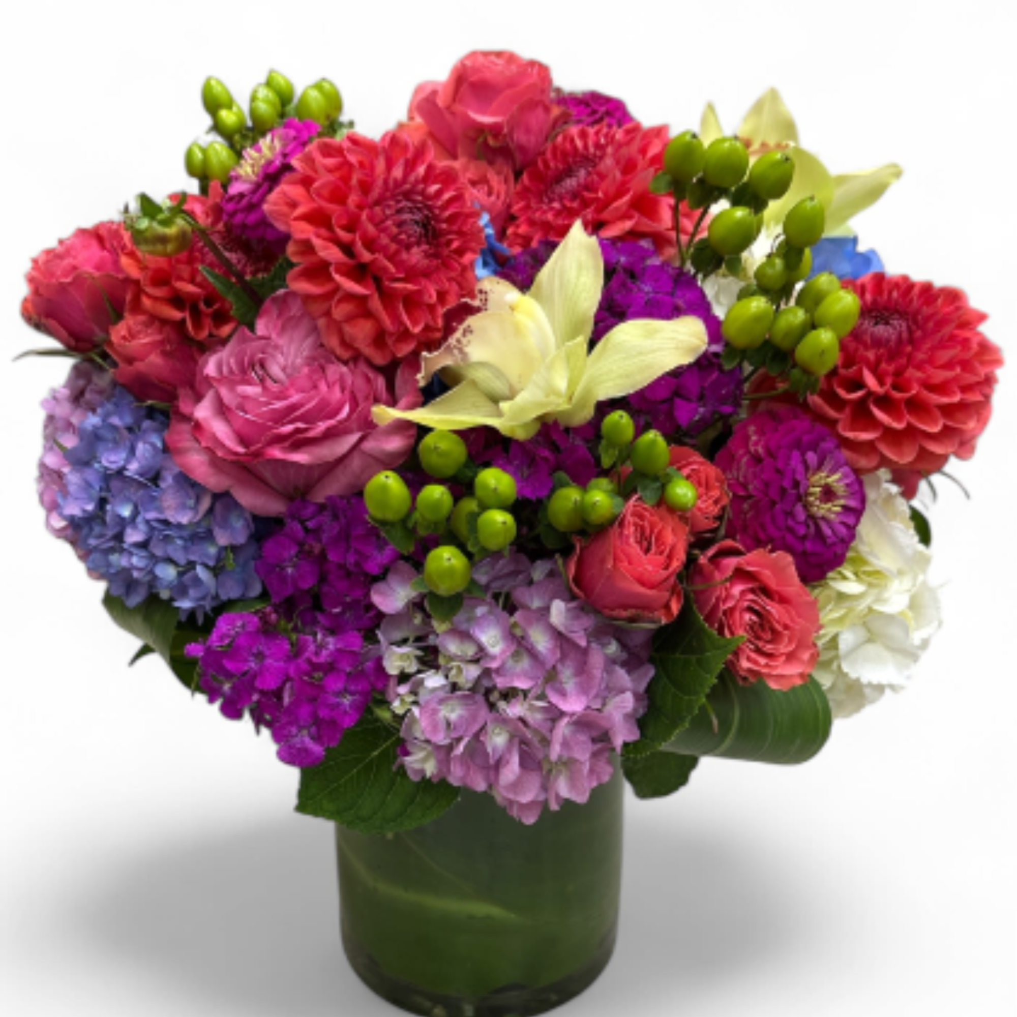 Rich, bold and bright colors blend together to create a beautiful display