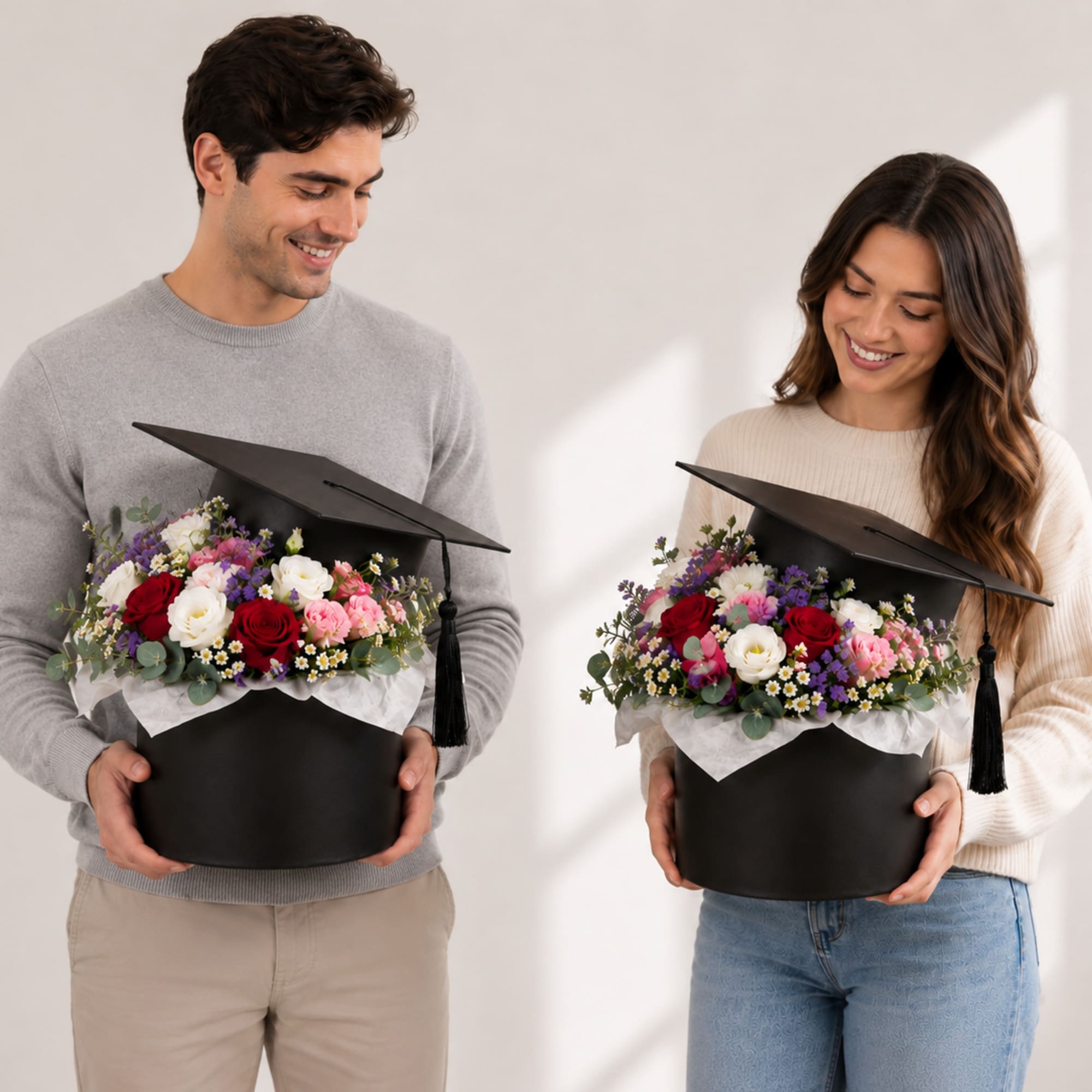 A modern graduation arrangement designed to celebrate dreams, accomplishments, and exciting new, photo 2 of 2