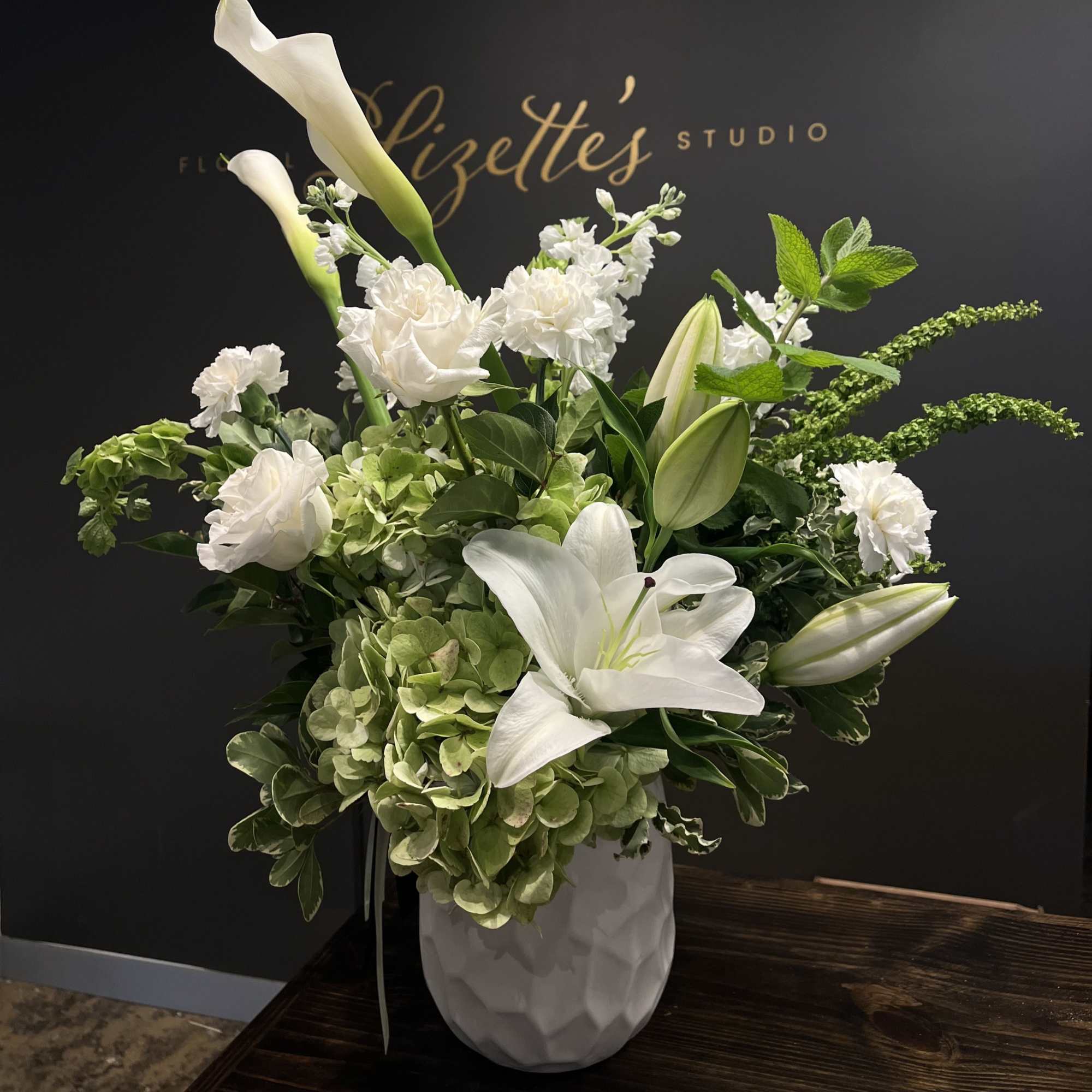 Elevate any space or occasion with our Neutrals Designer&rsquo;s Choice flower arrangement