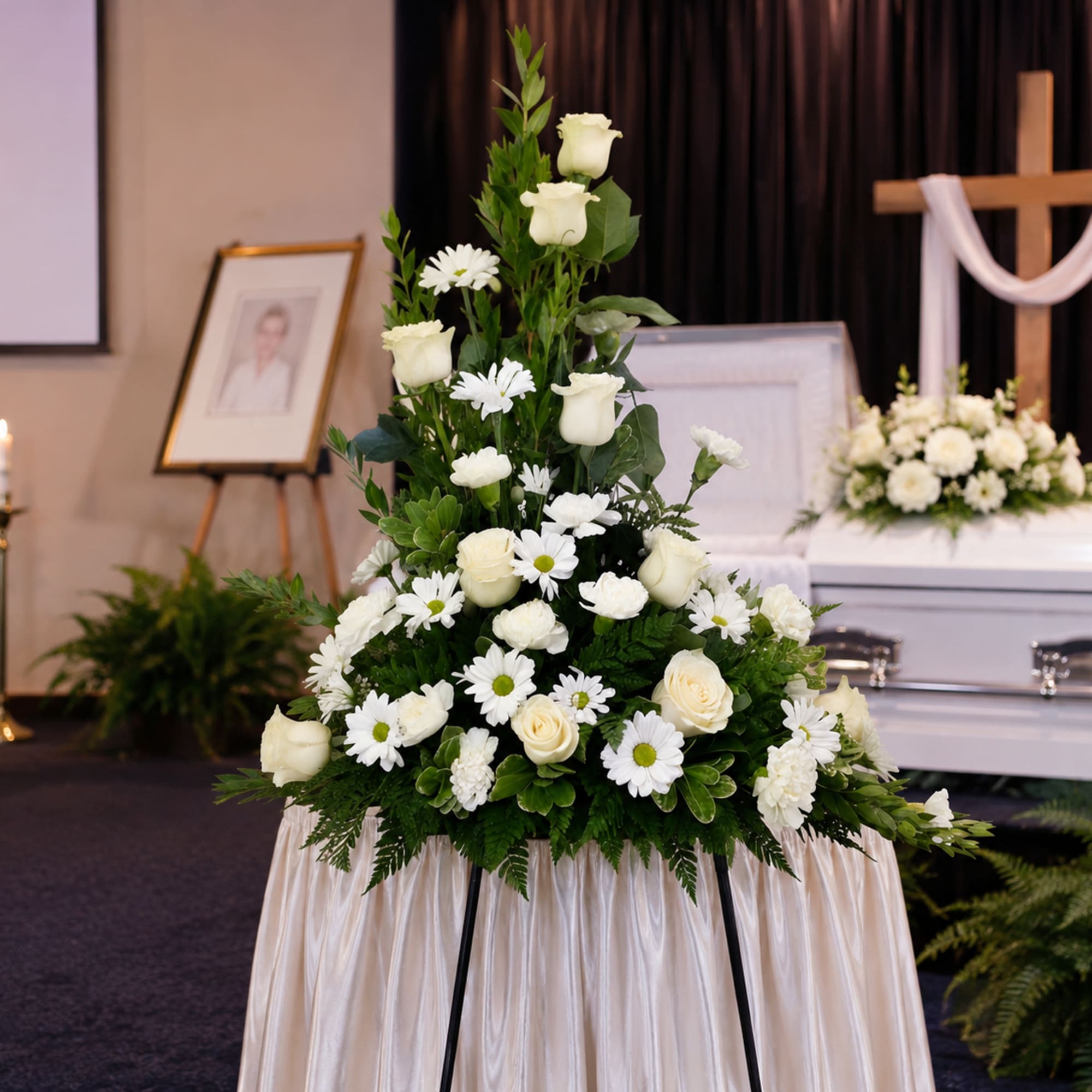Express your heartfelt condolences with the timeless beauty of the Pure Grace, photo 3 of 3