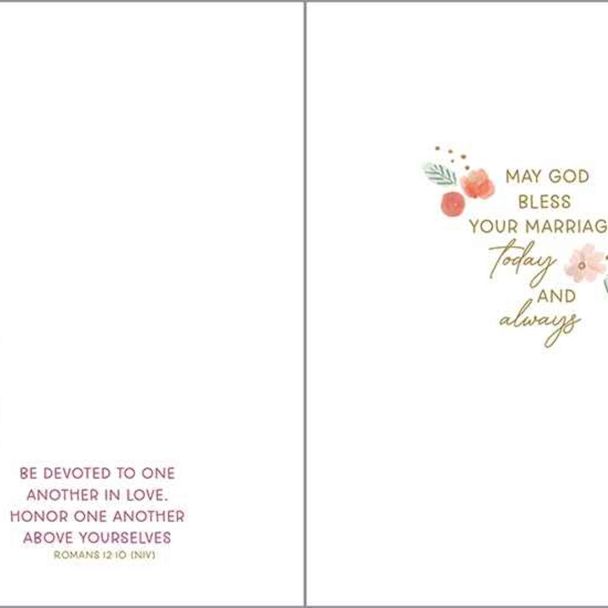 Greeting card with envelope reads:

Front: "Blessings &amp; Love"
Inside: "May God bless your, photo 2 of 2