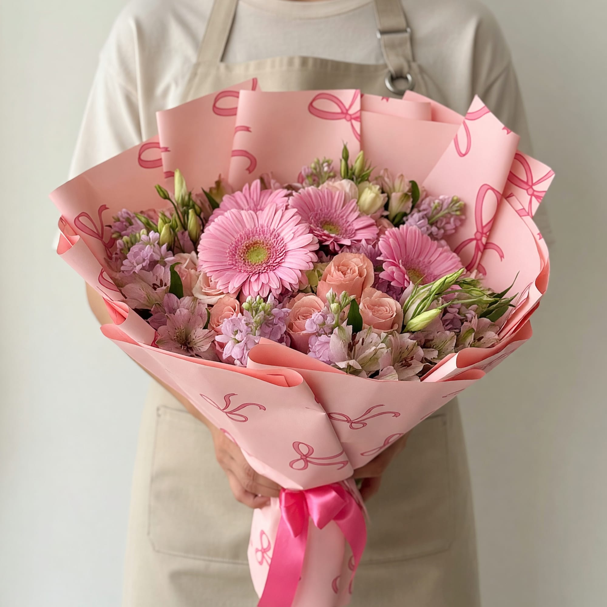 Celebrate the purest love with this delicate and charming bouquet designed especially