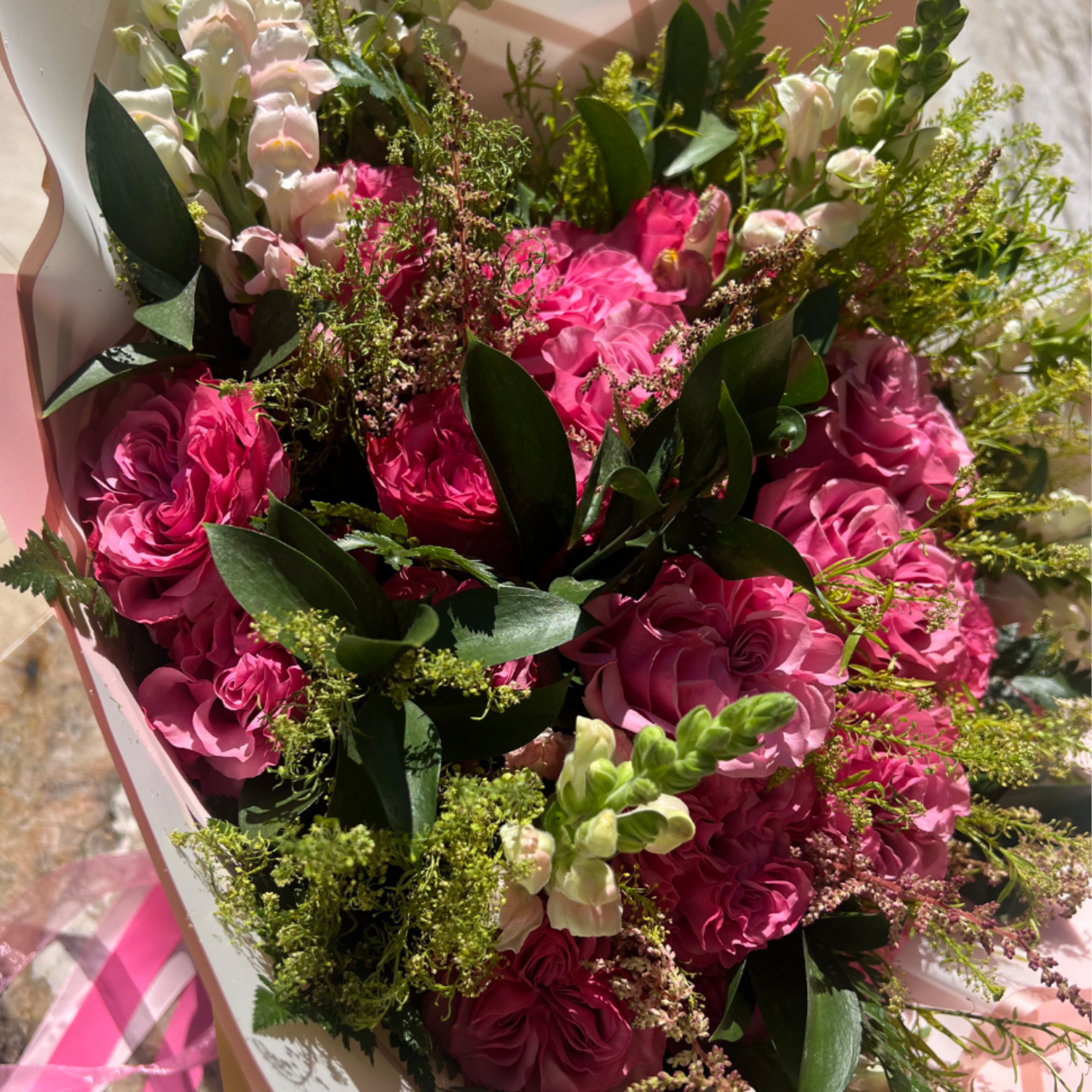 Romantic, lush, and full of beautiful texture, our Pink Garden Rose &amp;