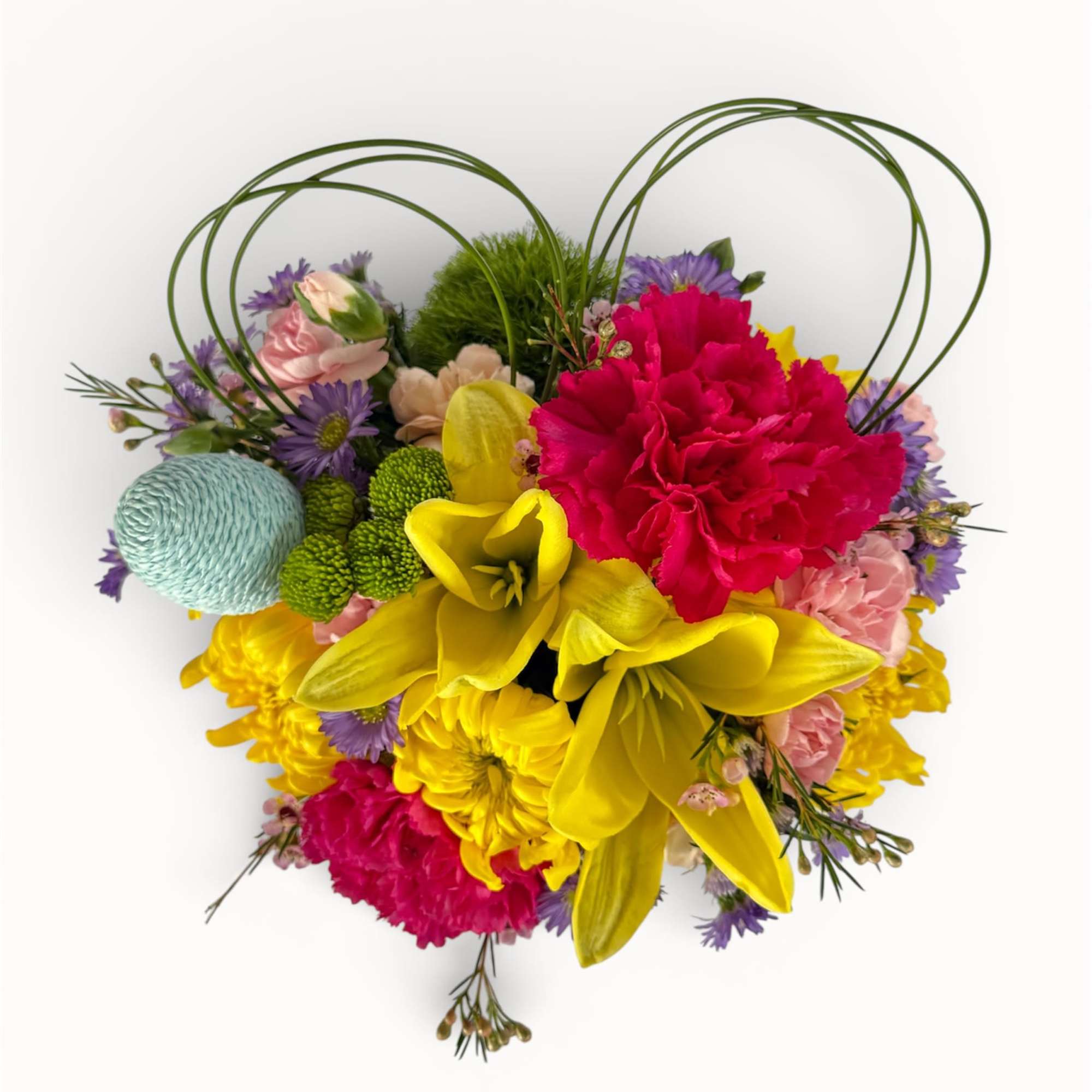 Bursting with cheerful color and seasonal charm, this arrangement features vibrant yellow, photo 2 of 2
