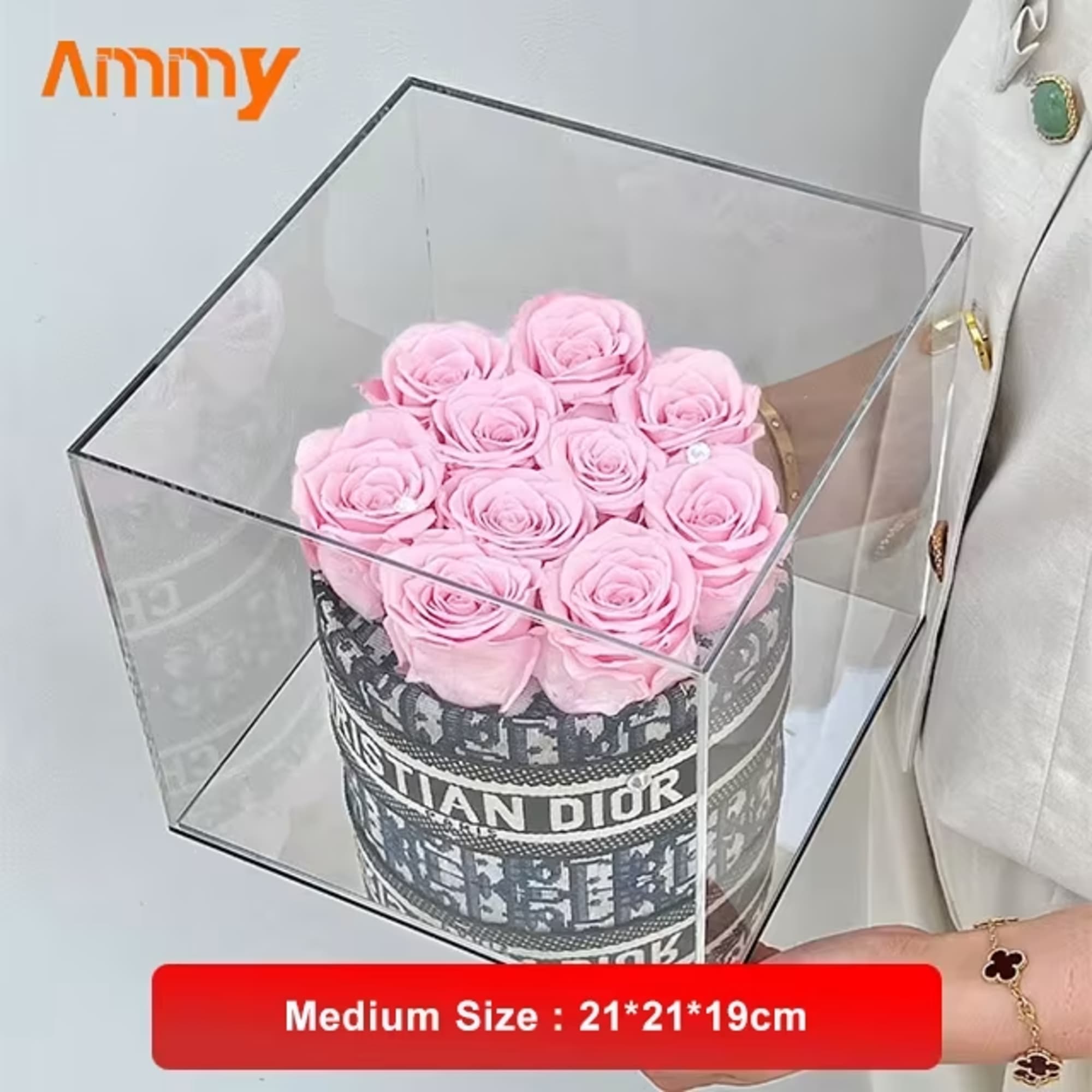  Ammy Immortal Flower Bouquet Preserved Rose for Valentine's Day &amp; Mother's, photo 2 of 4