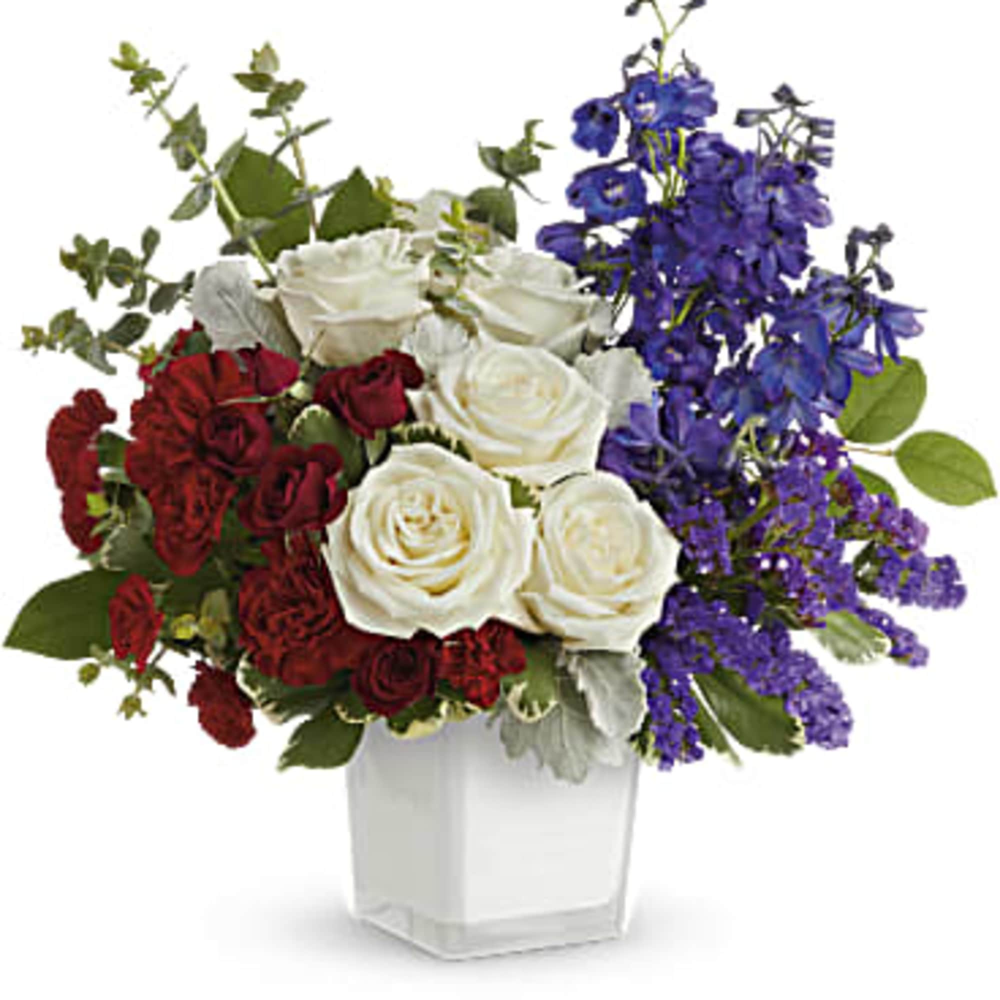 Red, white and YOU! Make them feel truly appreciated with this playful