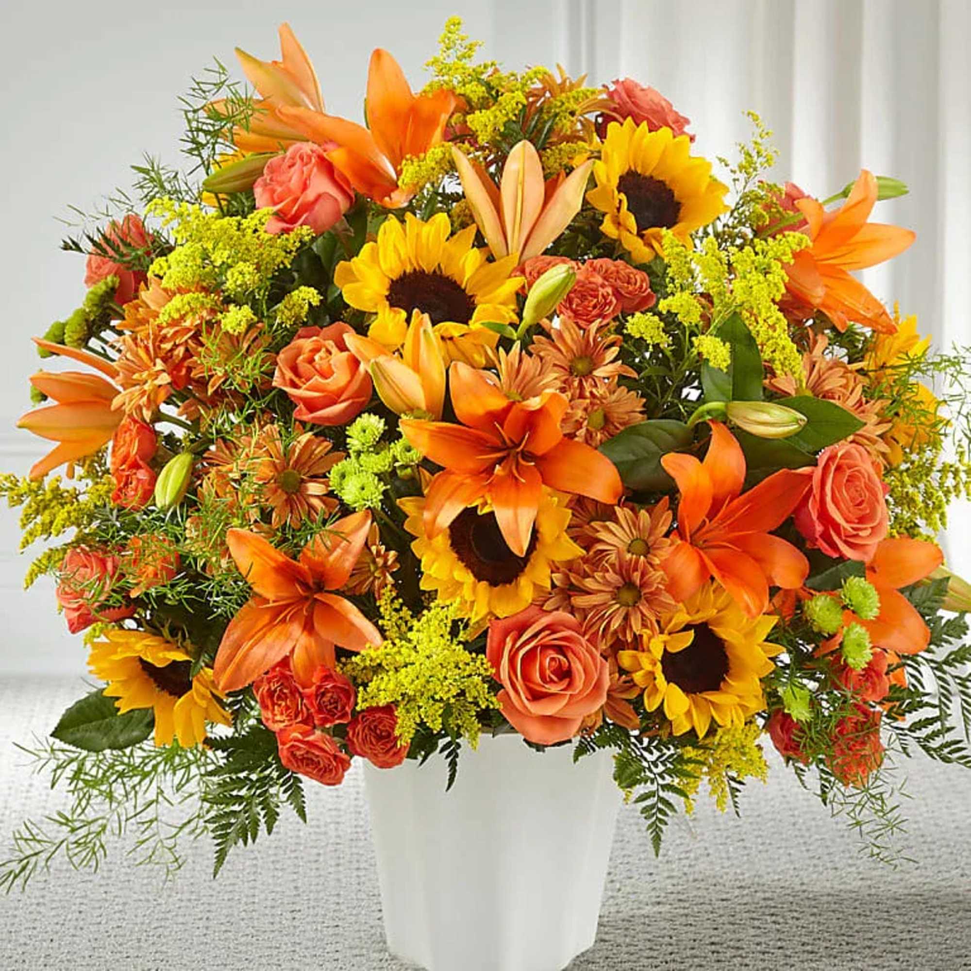 Harvest Thoughts Floor Basket
As the weather changes, Autumn is on their mind.