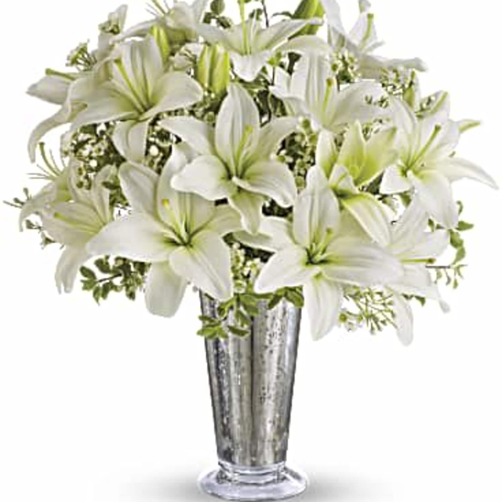 She may say "You shouldn't have" when she sees this breathtaking bouquet.
