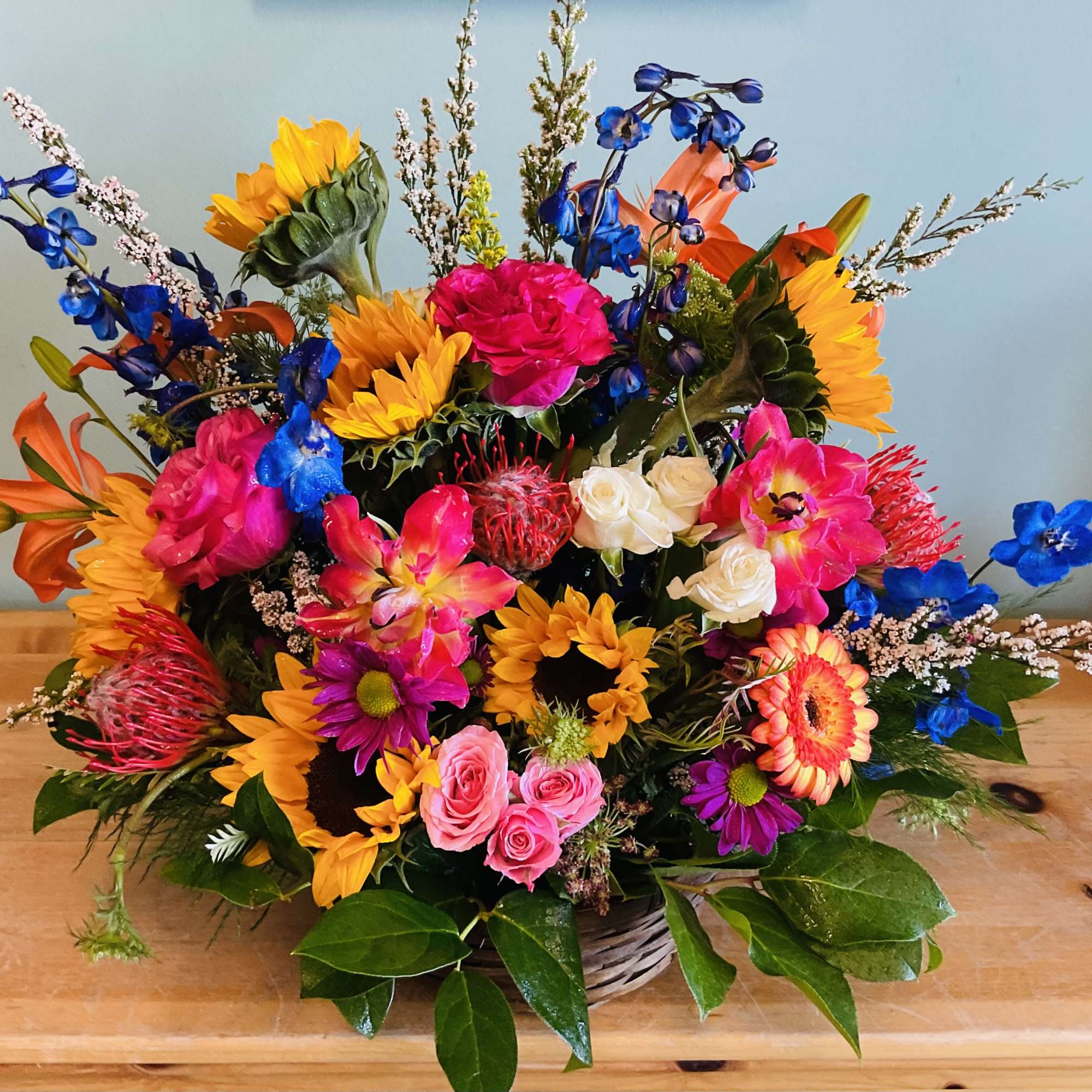 For a truly wonderful celebration, choose this big, bold and colorful flower
