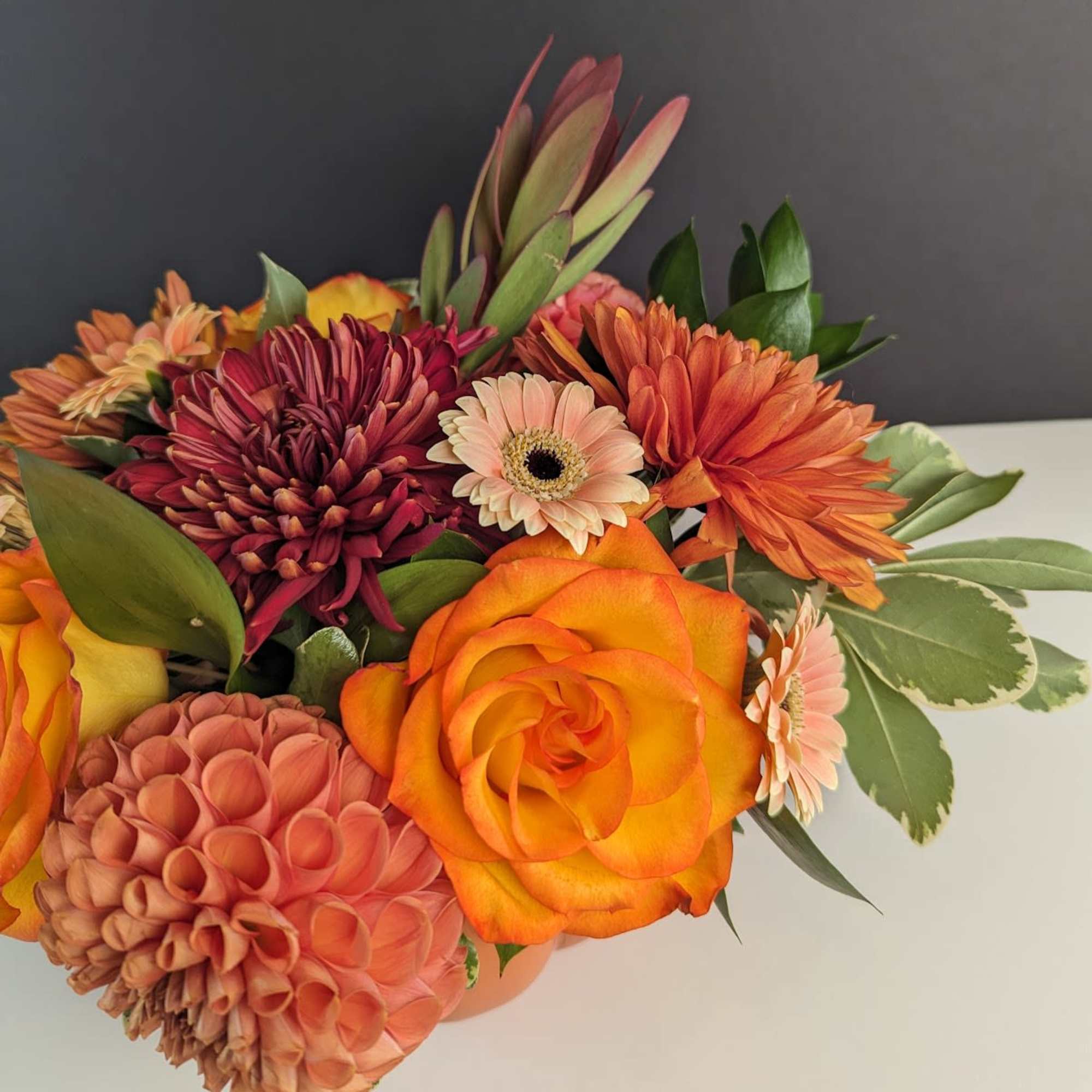 Celebrate the cozy charm of autumn with our Pumpkin Patch Blooms arrangement., photo 3 of 4