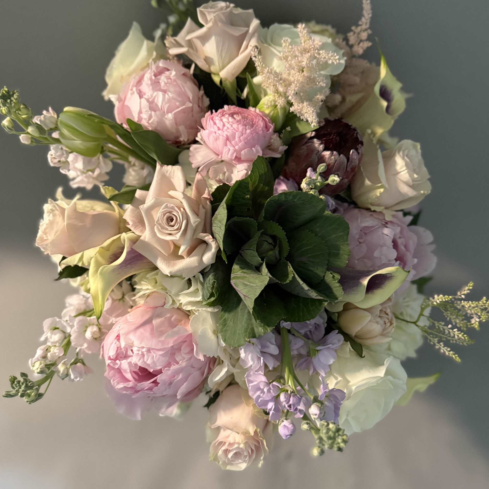 ***No specific delivery time available***
Peony and Calla color may vary without compromising, photo 2 of 3