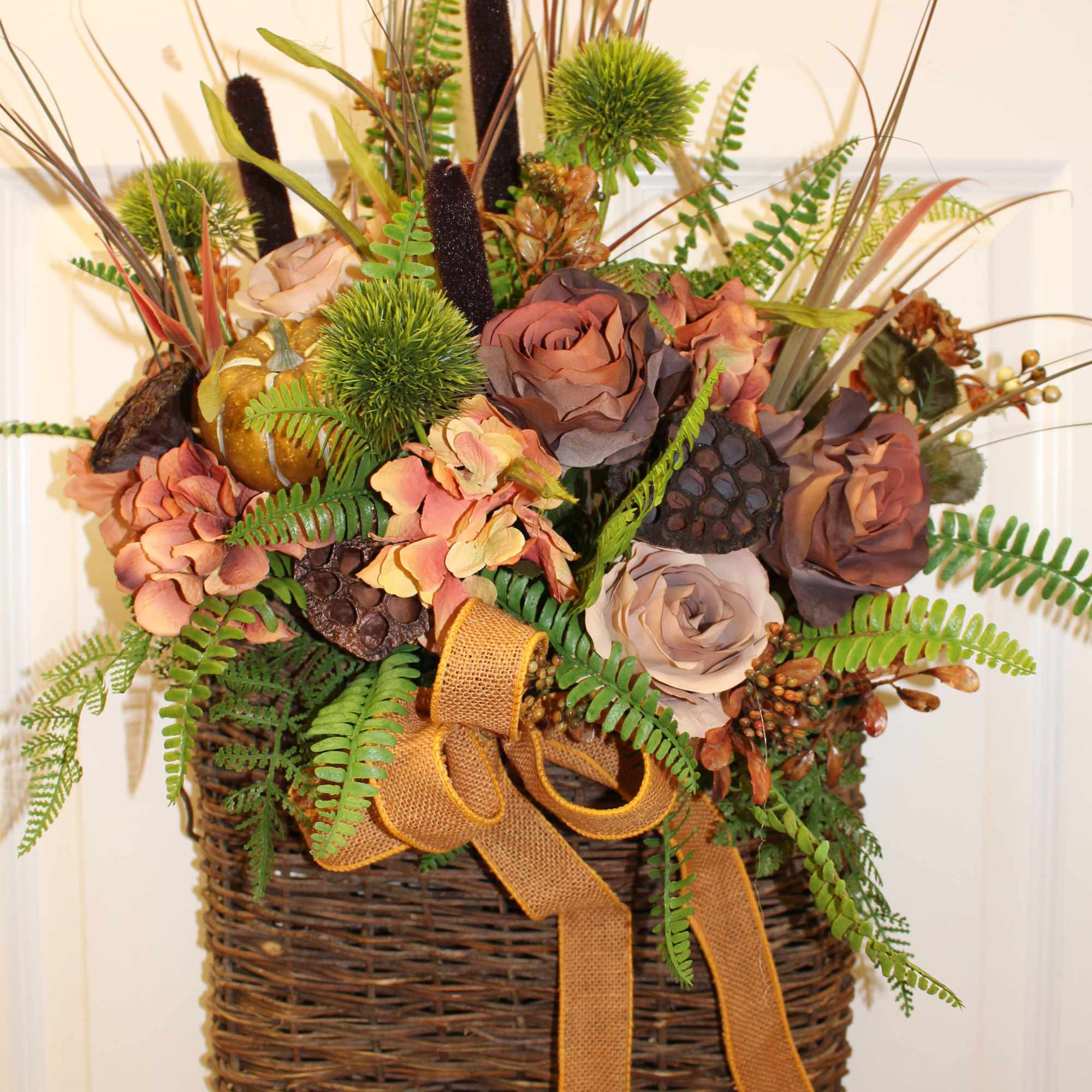 A permanent piece designed for a front door or inside a home., photo 2 of 3