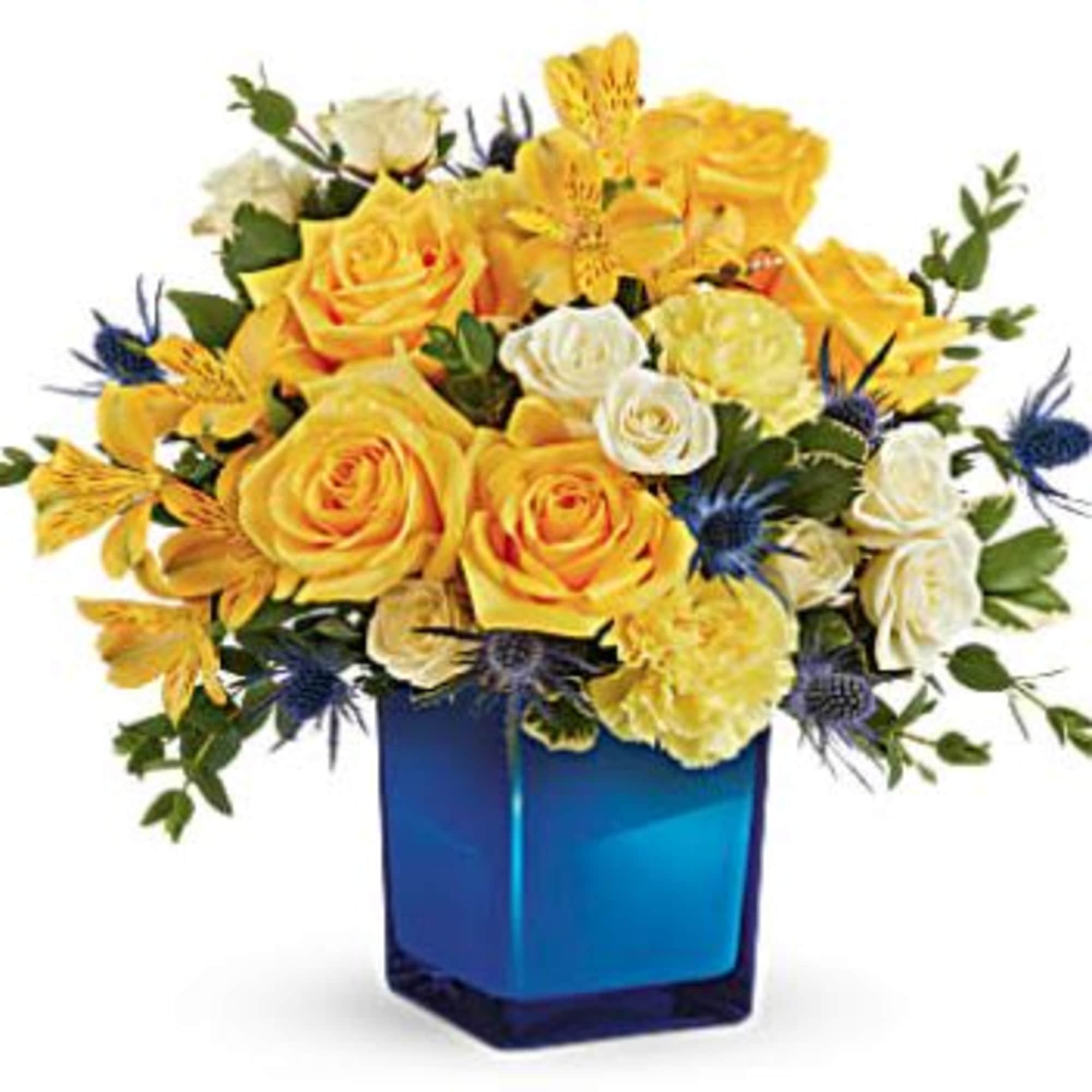 You're golden when you send this sunshine yellow rose bouquet! It's perfectly