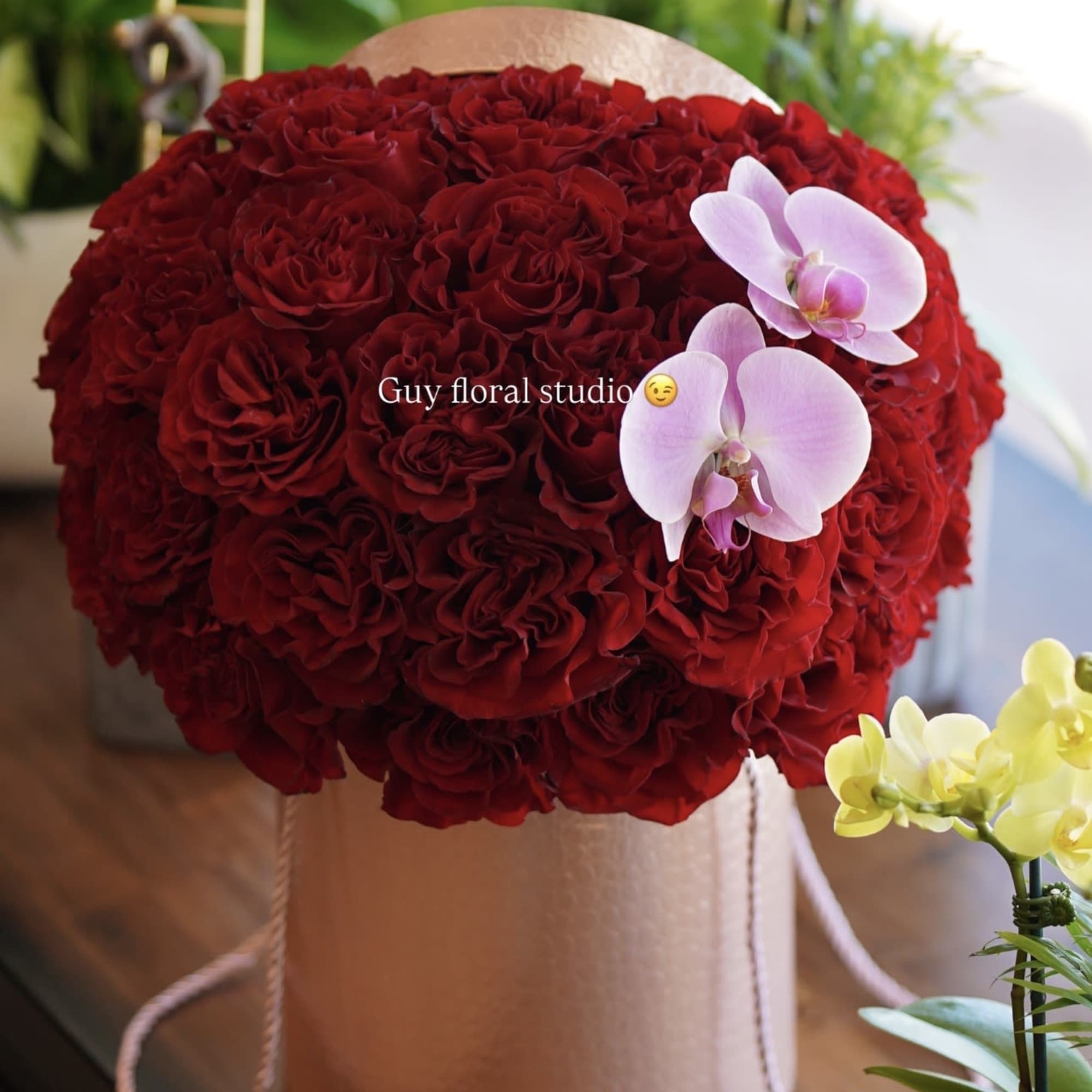 Experience timeless elegance with our Red Velvet Luxury Roses Box, a breathtaking