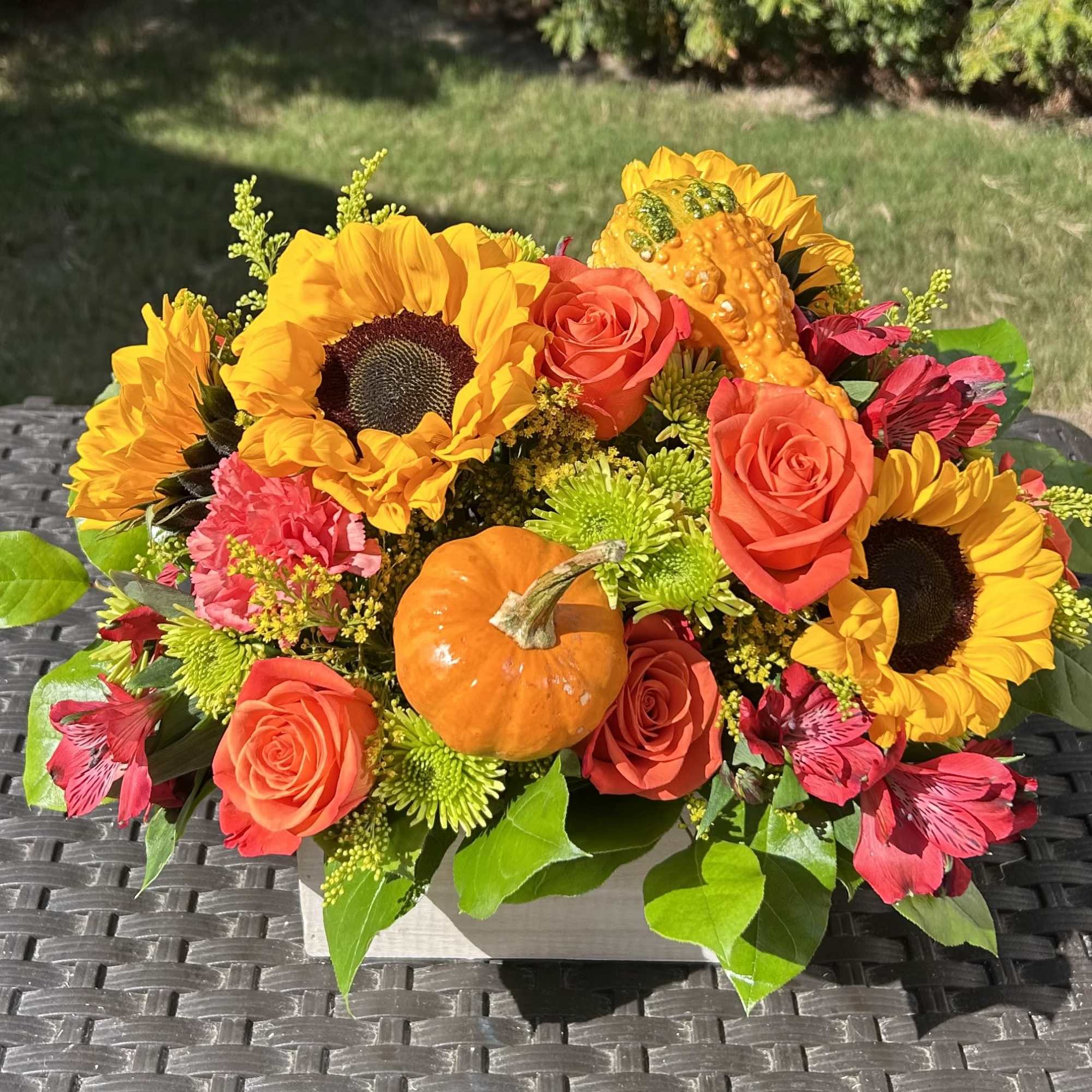 Celebrate the harvest season! This vibrant arrangement captures all the magic of, photo 2 of 3