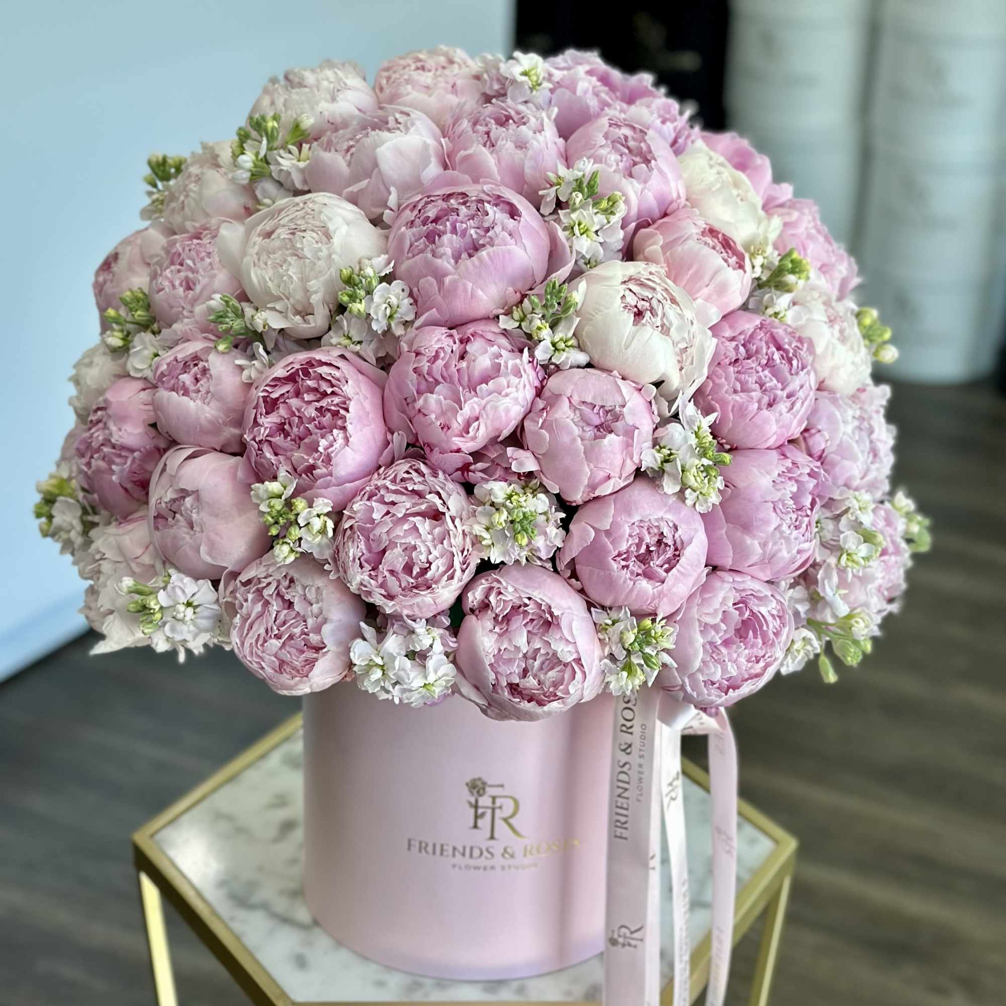 Soft, romantic, and effortlessly elegant &mdash;this luxurious arrangement features premium blush pink, photo 2 of 2