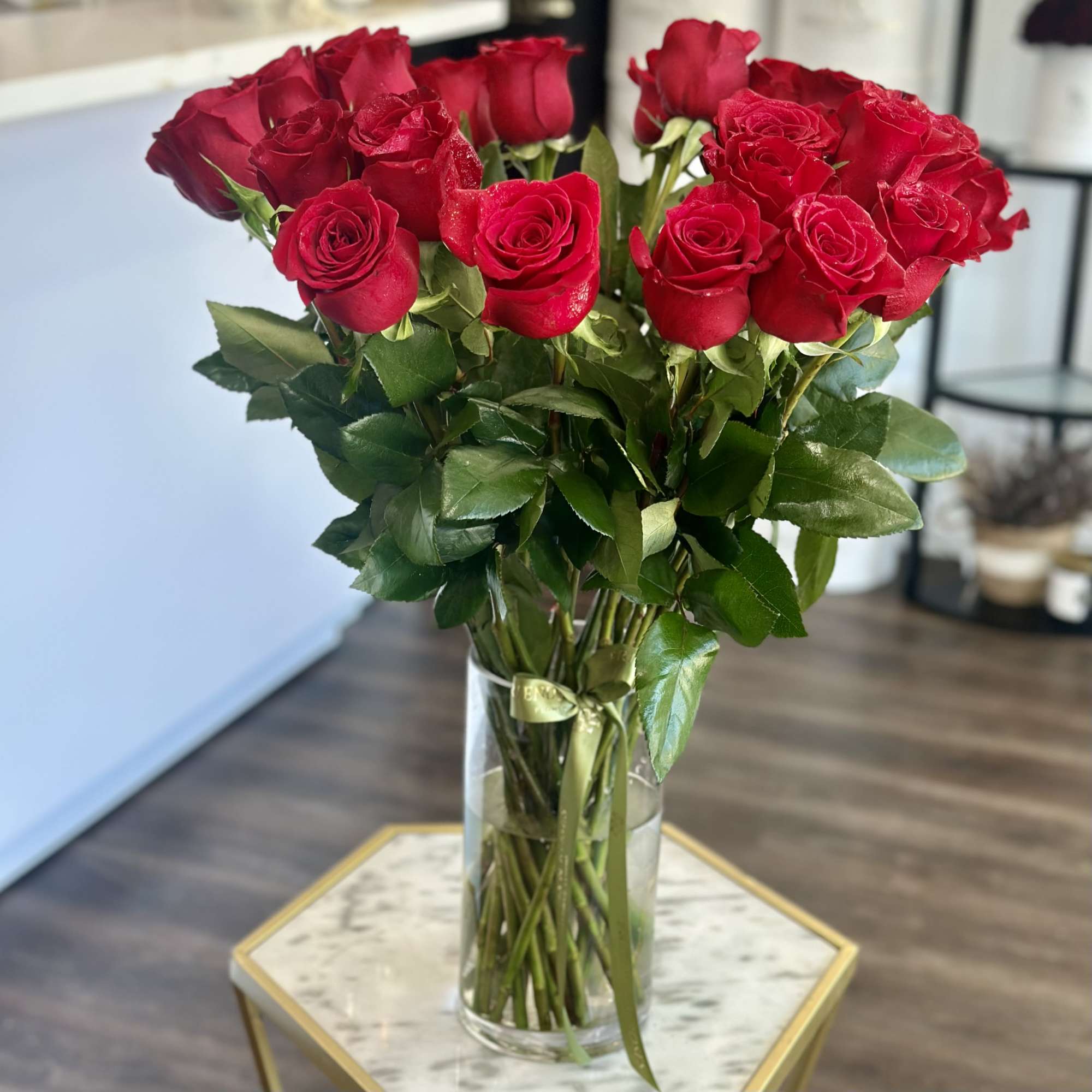 A timeless expression of love and elegance, this stunning arrangement features premium, photo 2 of 2