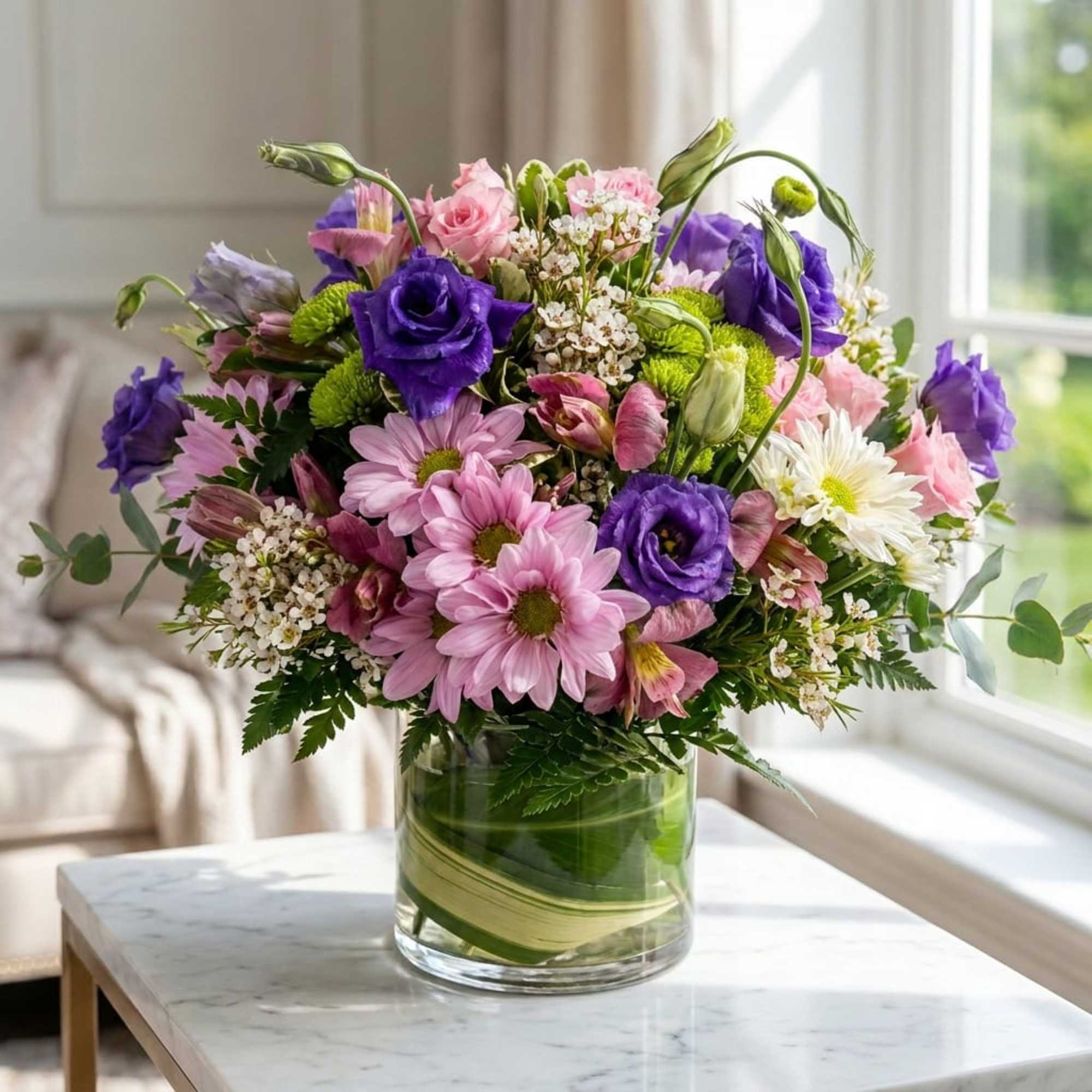 Introducing our Berry Bliss Floral Arrangement, a vibrant and charming display of