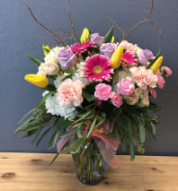 Orange Sunrise Wrapped Bouquet