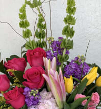 Orange Sunrise Wrapped Bouquet