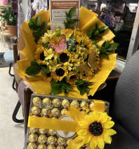 Bouquet of 12 blue roses