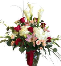 TF 208-2 Red Rose Casket Spray